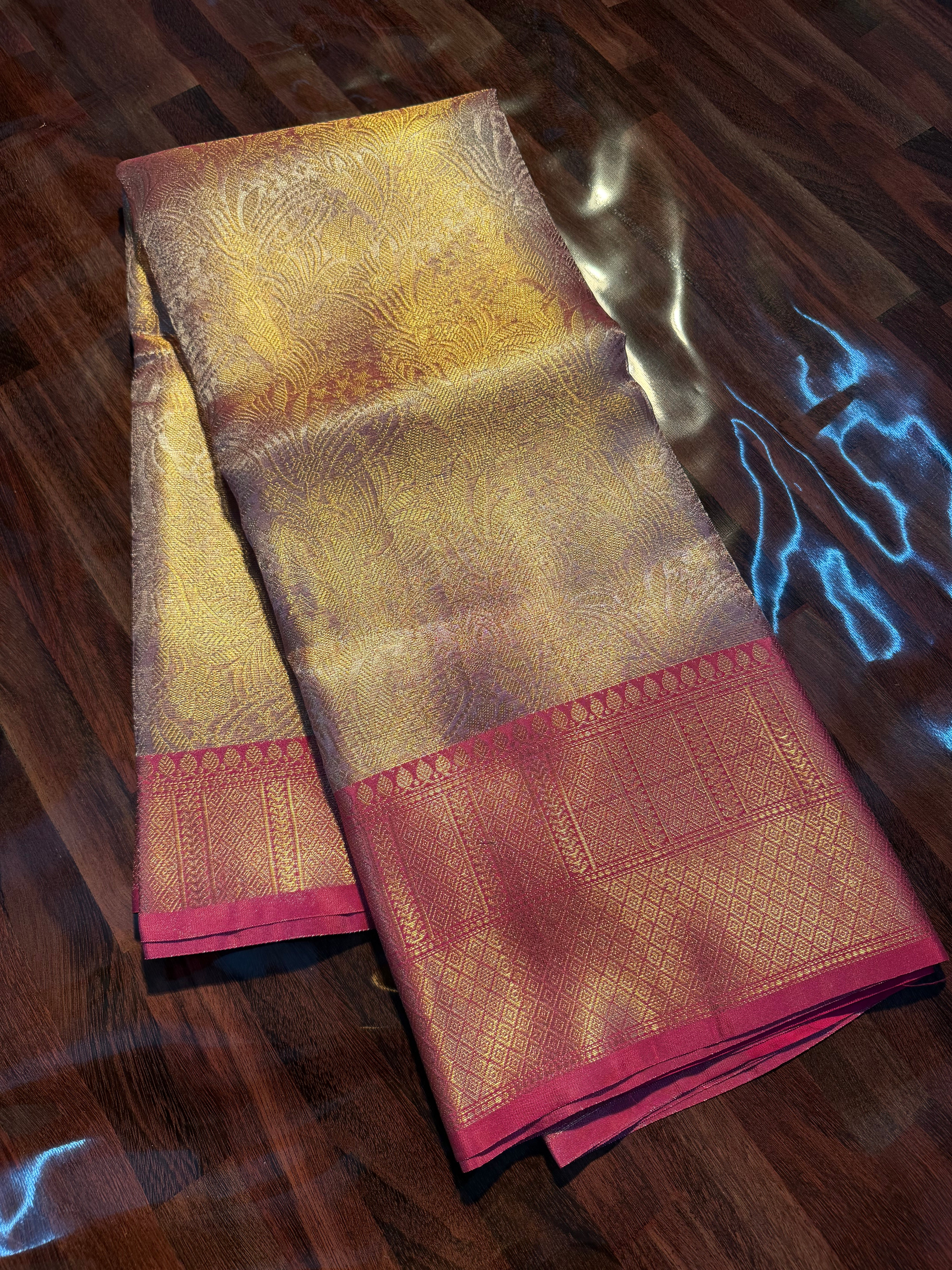 Celebrity Inspired Premium Kanjeevaram Tissue Silk Banarasi Saree