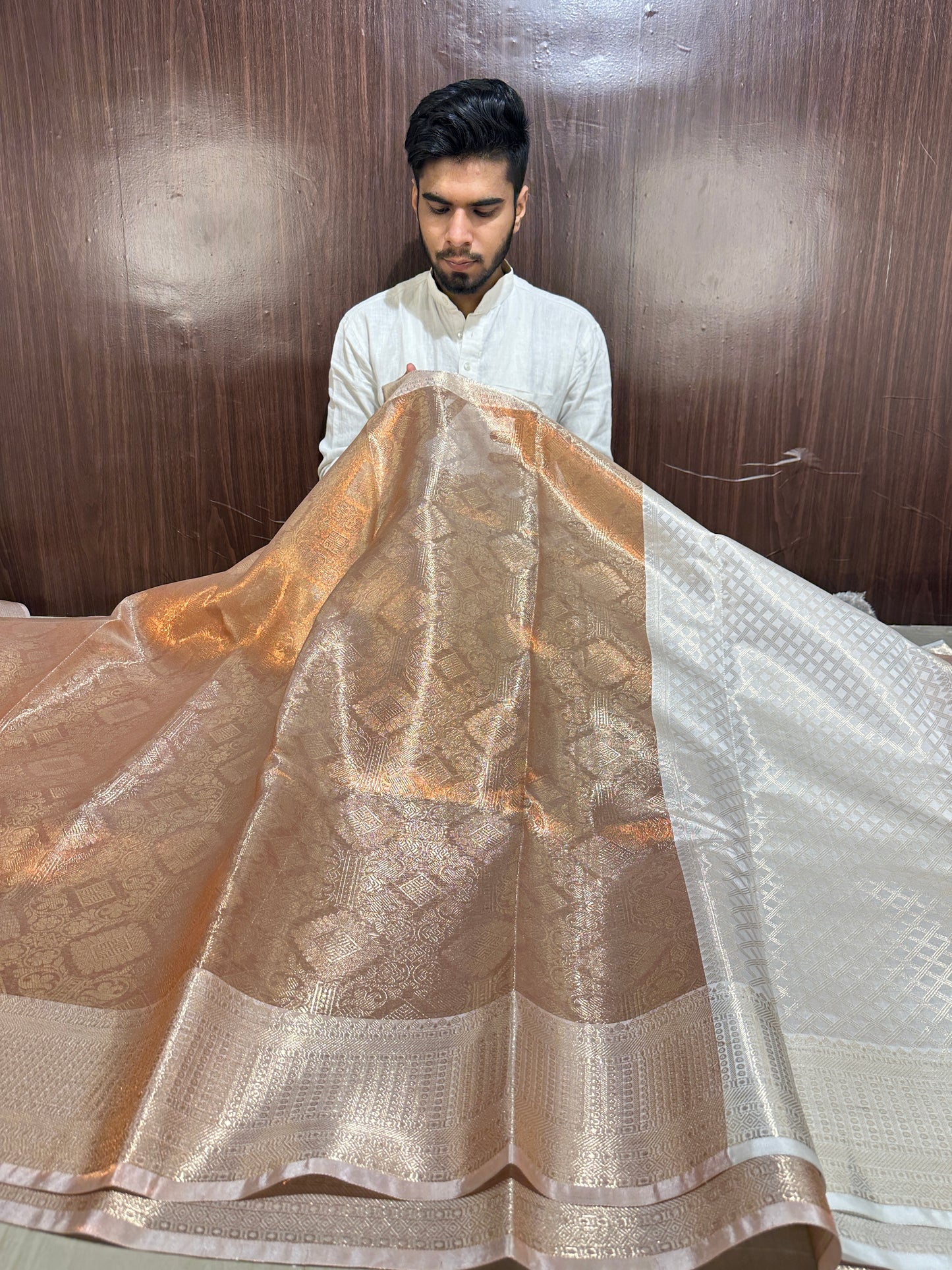 Beautiful Celebrity Inspired Bridal Tissue Banarasi Saree