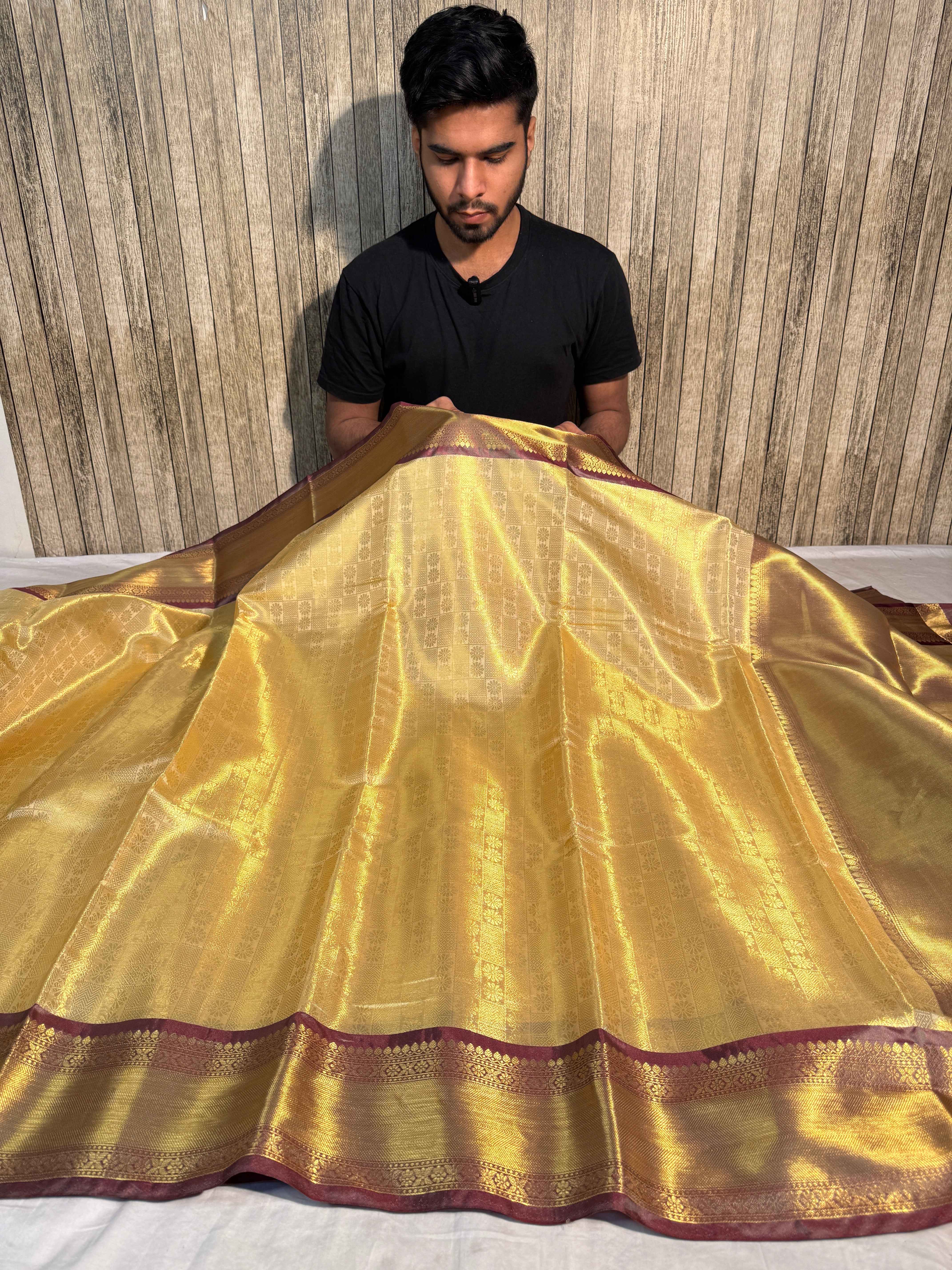 Dual Shaded Premium Kanjeevaram Tissue Silk Banarasi Saree