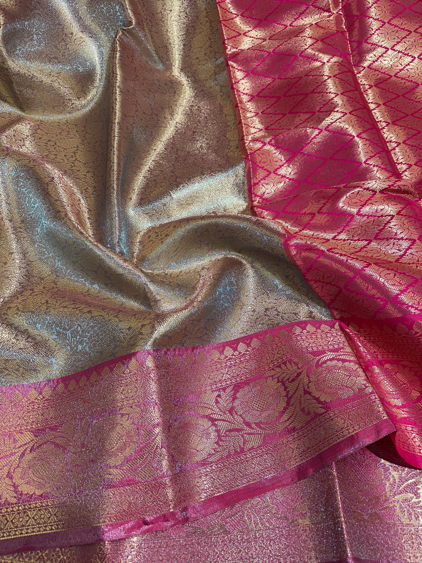 Beautiful Bridal Banarasi Tissue Silk Saree