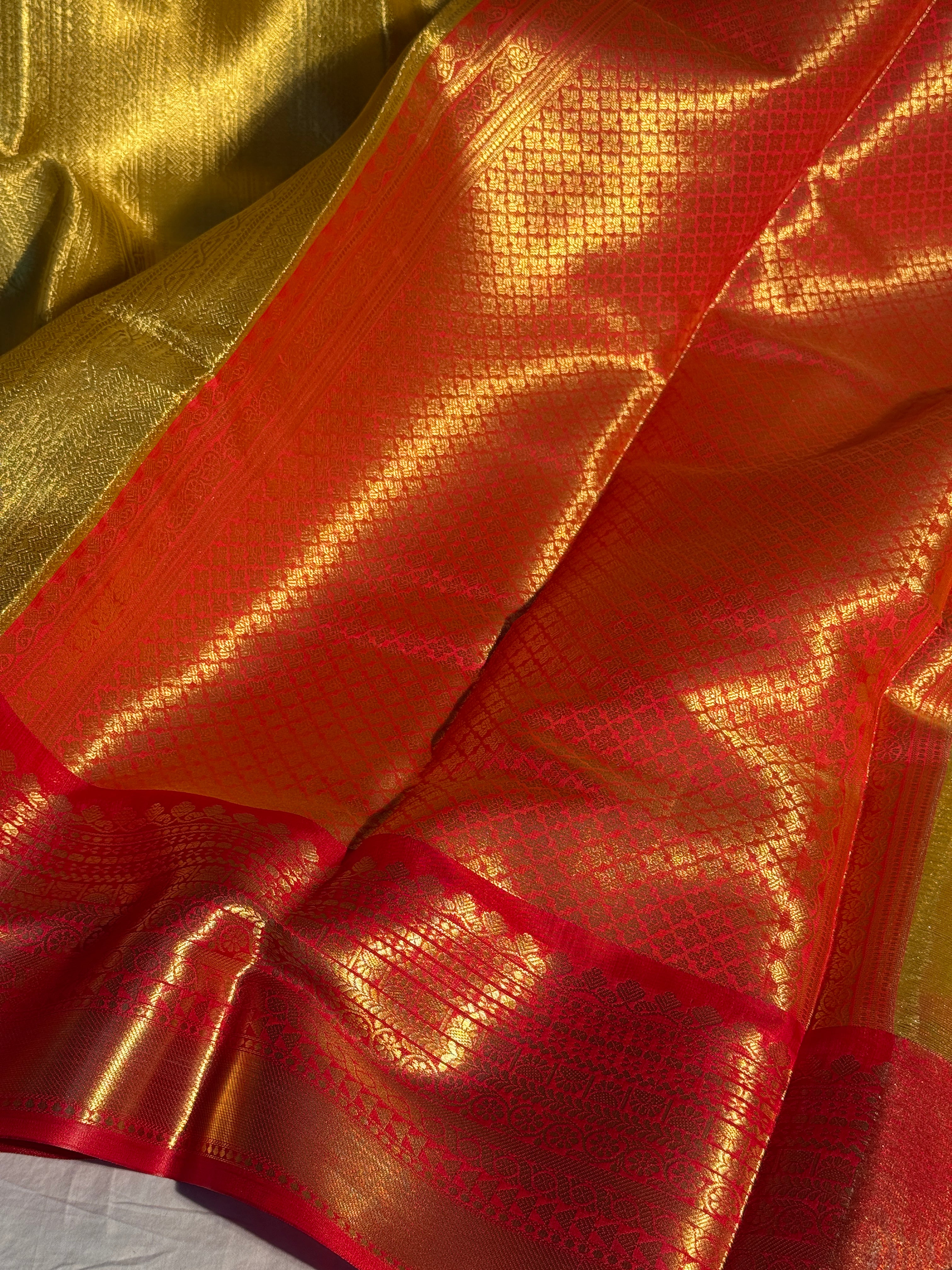 Nita Ambani Mam Inspired Premium Kanchipuram Tissue Silk Saree