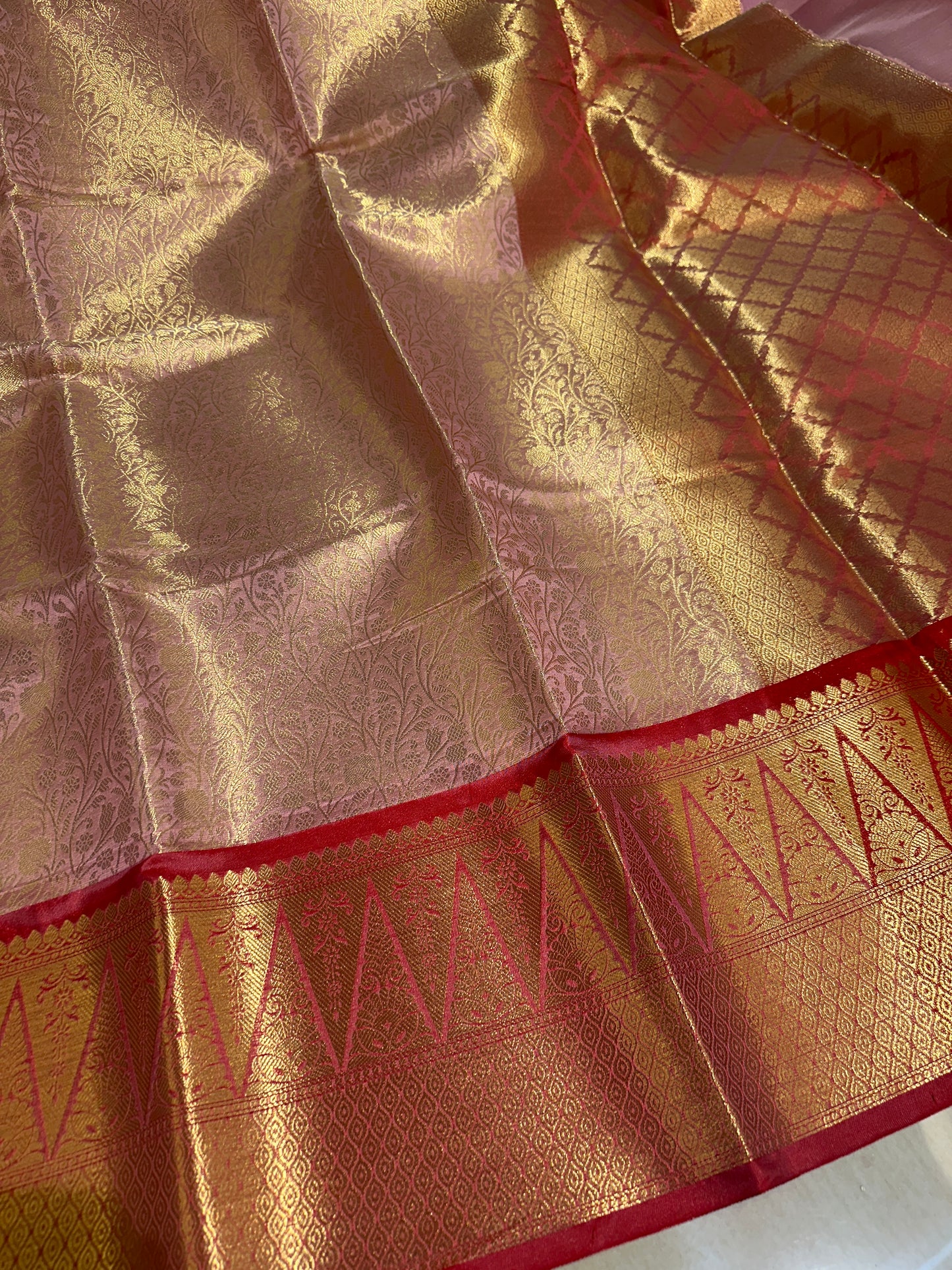 Exclusive Celebrity Inspired Kanjeevaram Bridal Tissue Banarasi Saree
