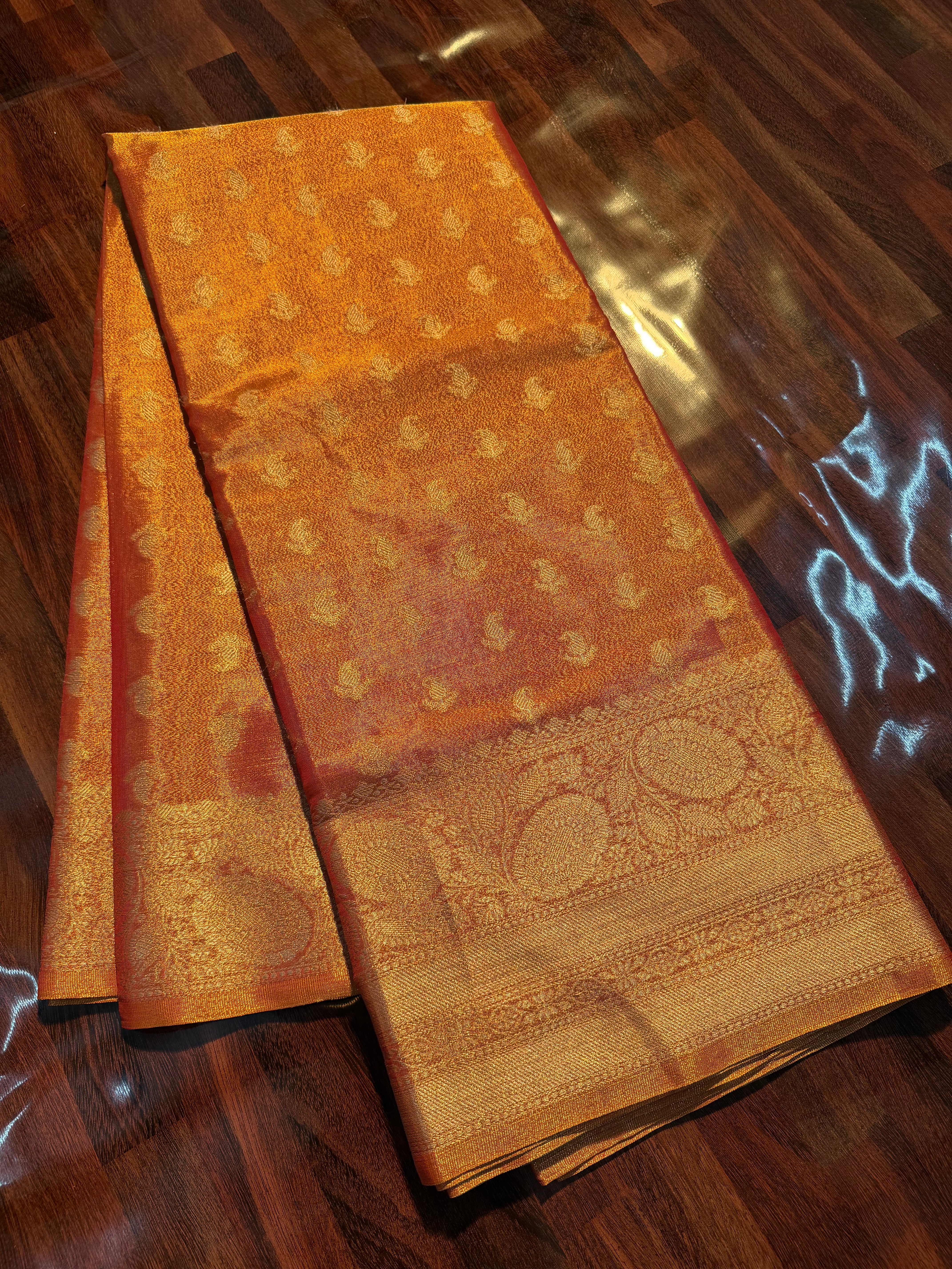 Premium Breathable Katan Tissue Silk Banarasi Saree