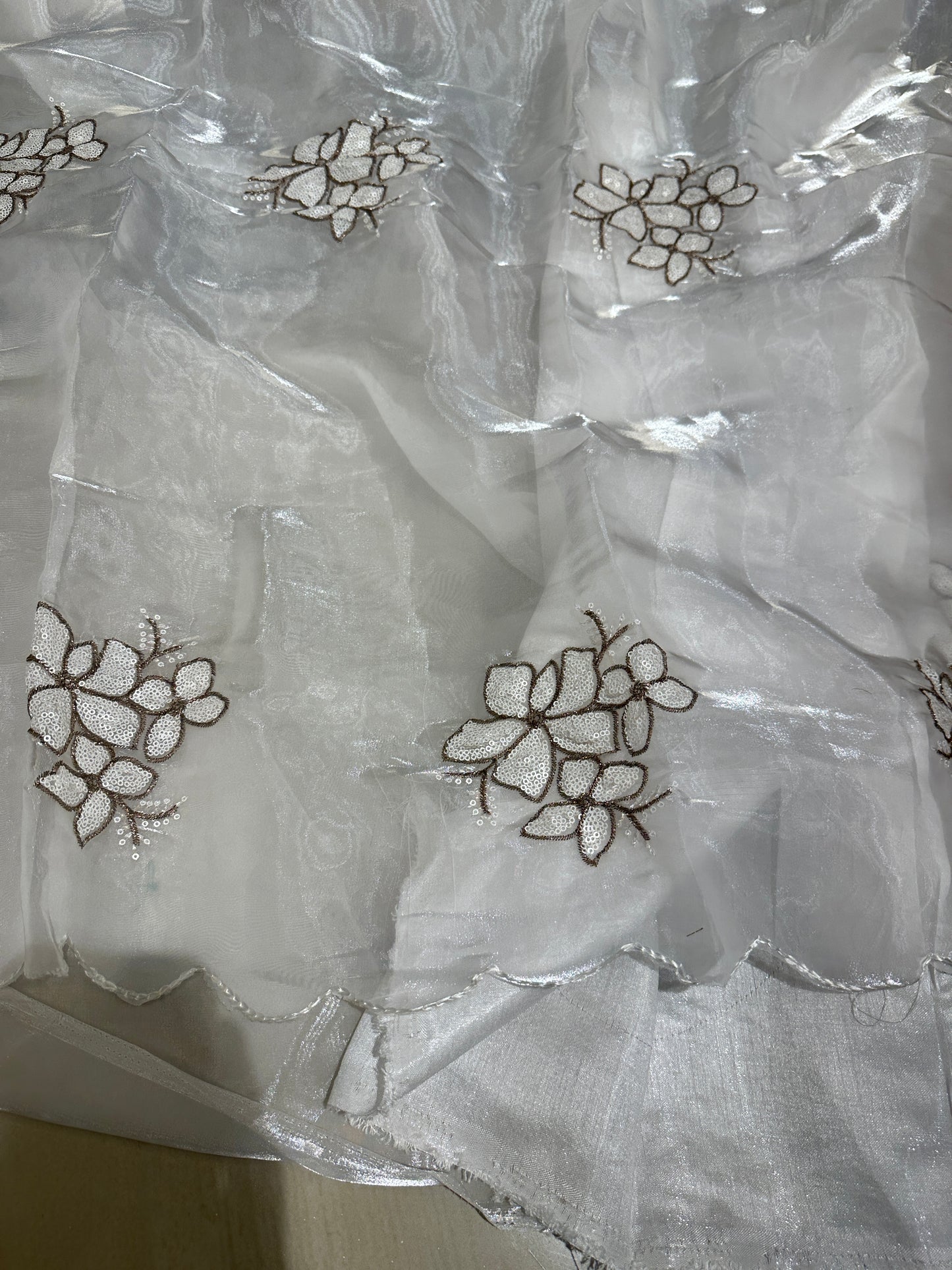 Exclusive Shimmery Tissue Silk Saree with Premium Sequence Work