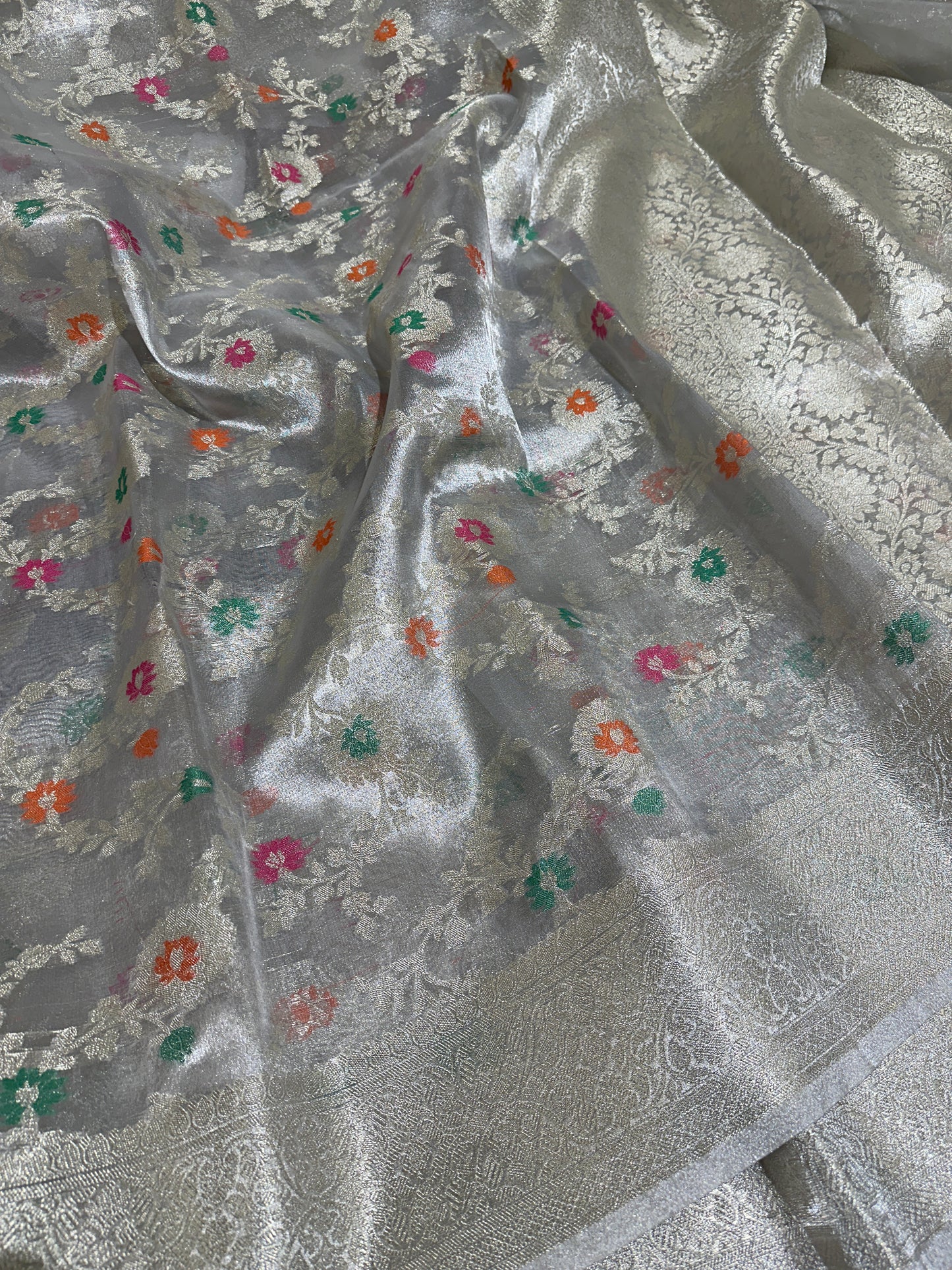 Beautiful Celebrity Inspired Bridal Tissue Banarasi Saree