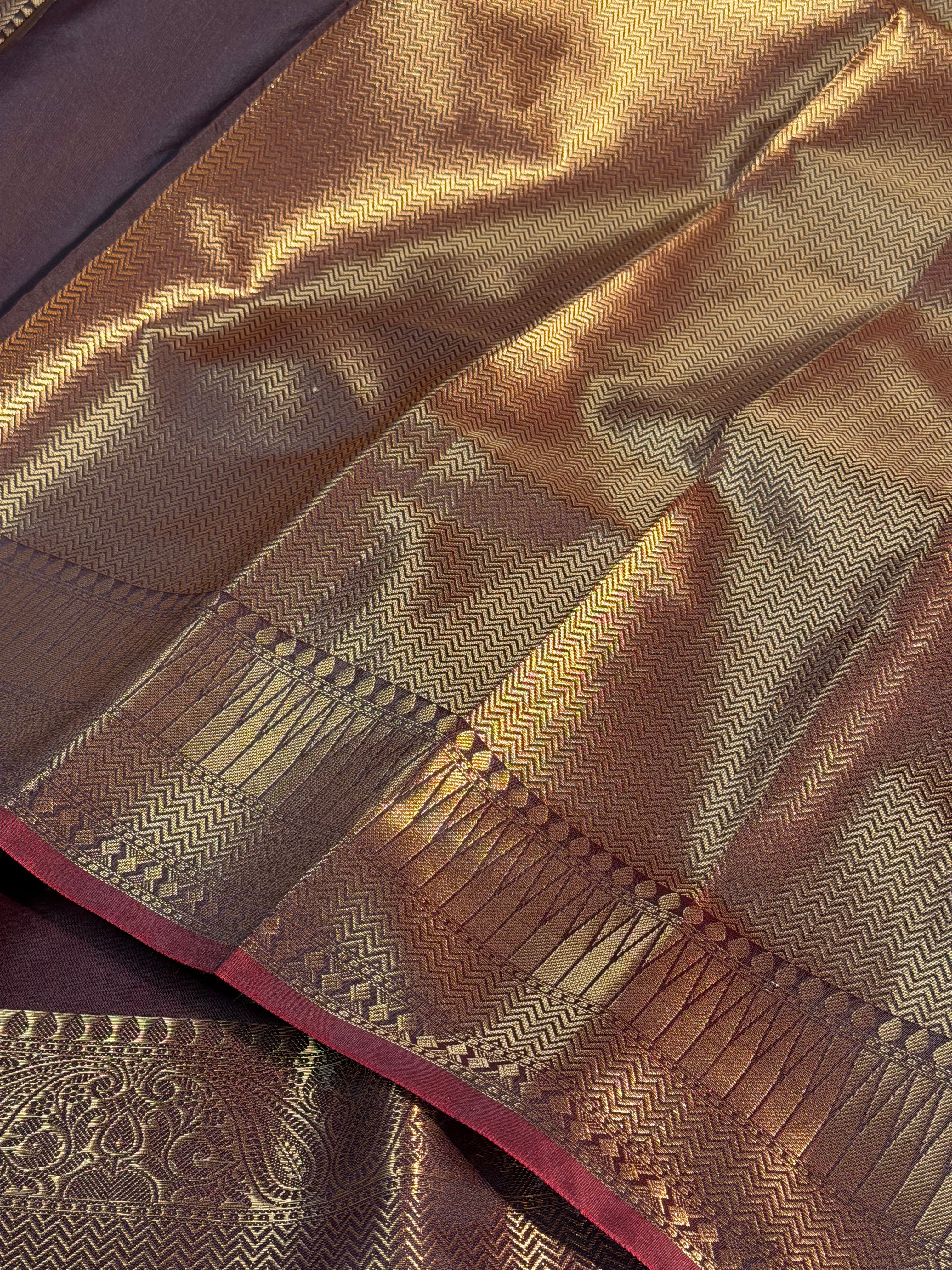 Coffee Brown Premium Soft Katan Silk Banarasi Saree