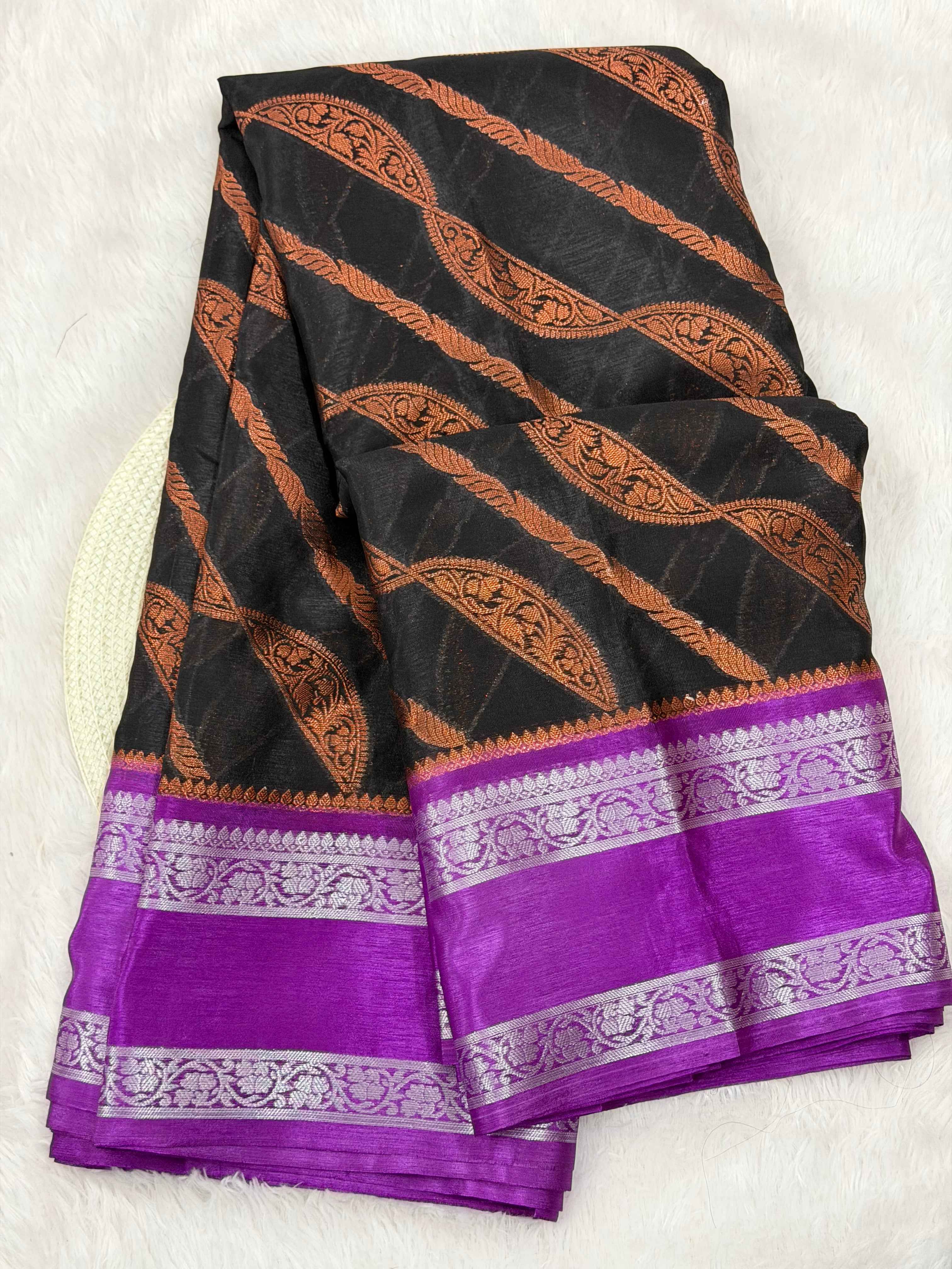 Premium Soft Kanjeevaram Tissue Silk Banarasi Saree with Rich Pallu
