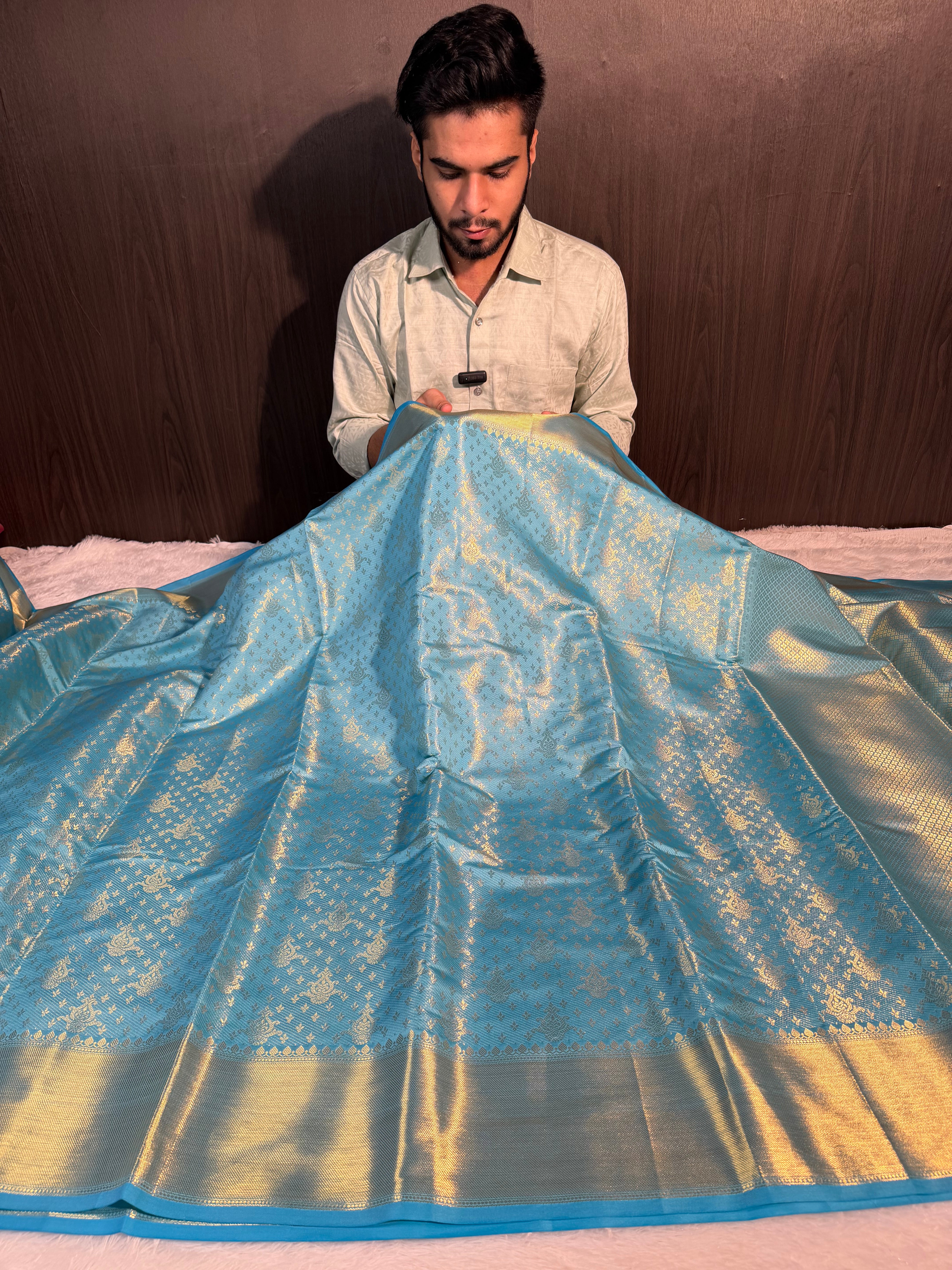 Trisha Mam Inspired Kanjeevaram Tissue Silk Banarasi Saree