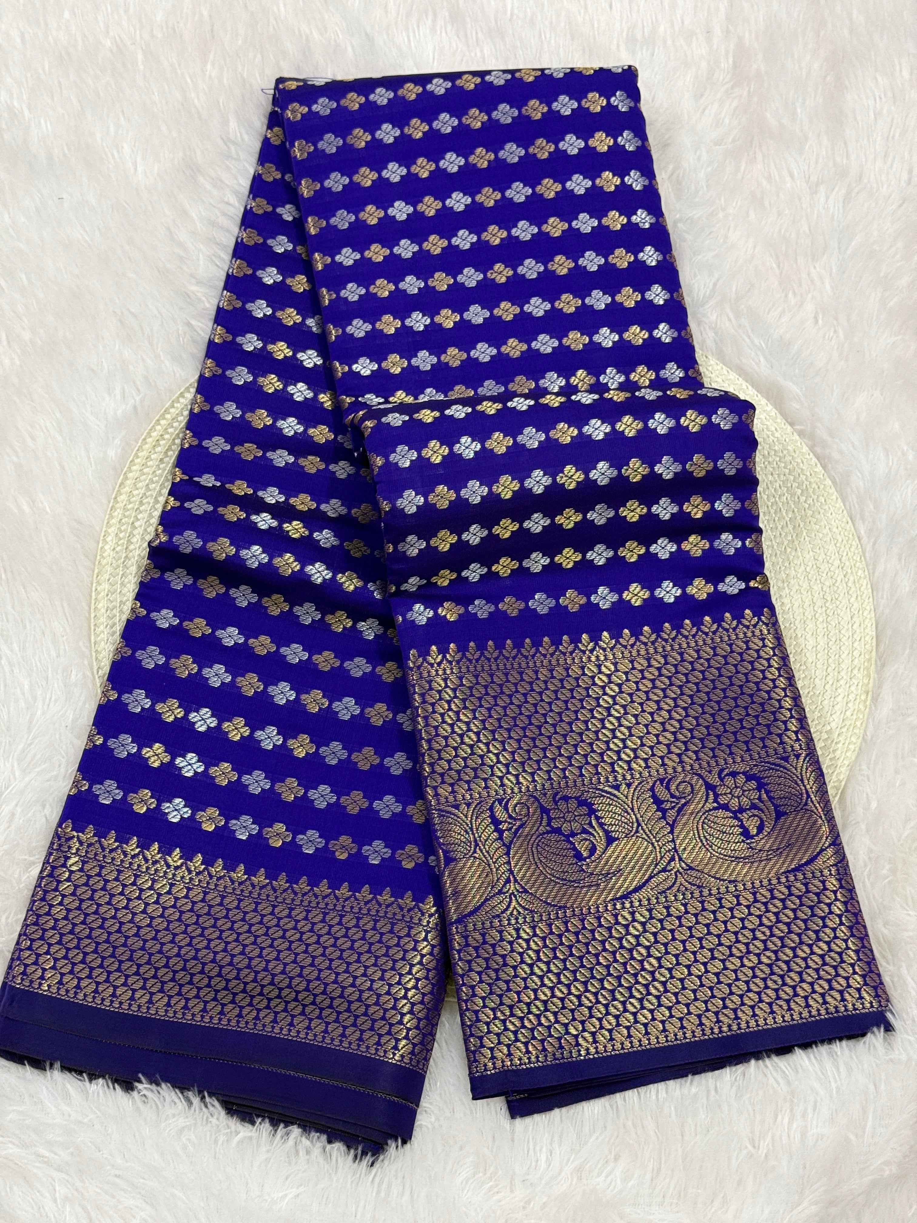 Premium Kanjeevaram Soft Tissue Silk Banarasi Saree with Rich Pallu