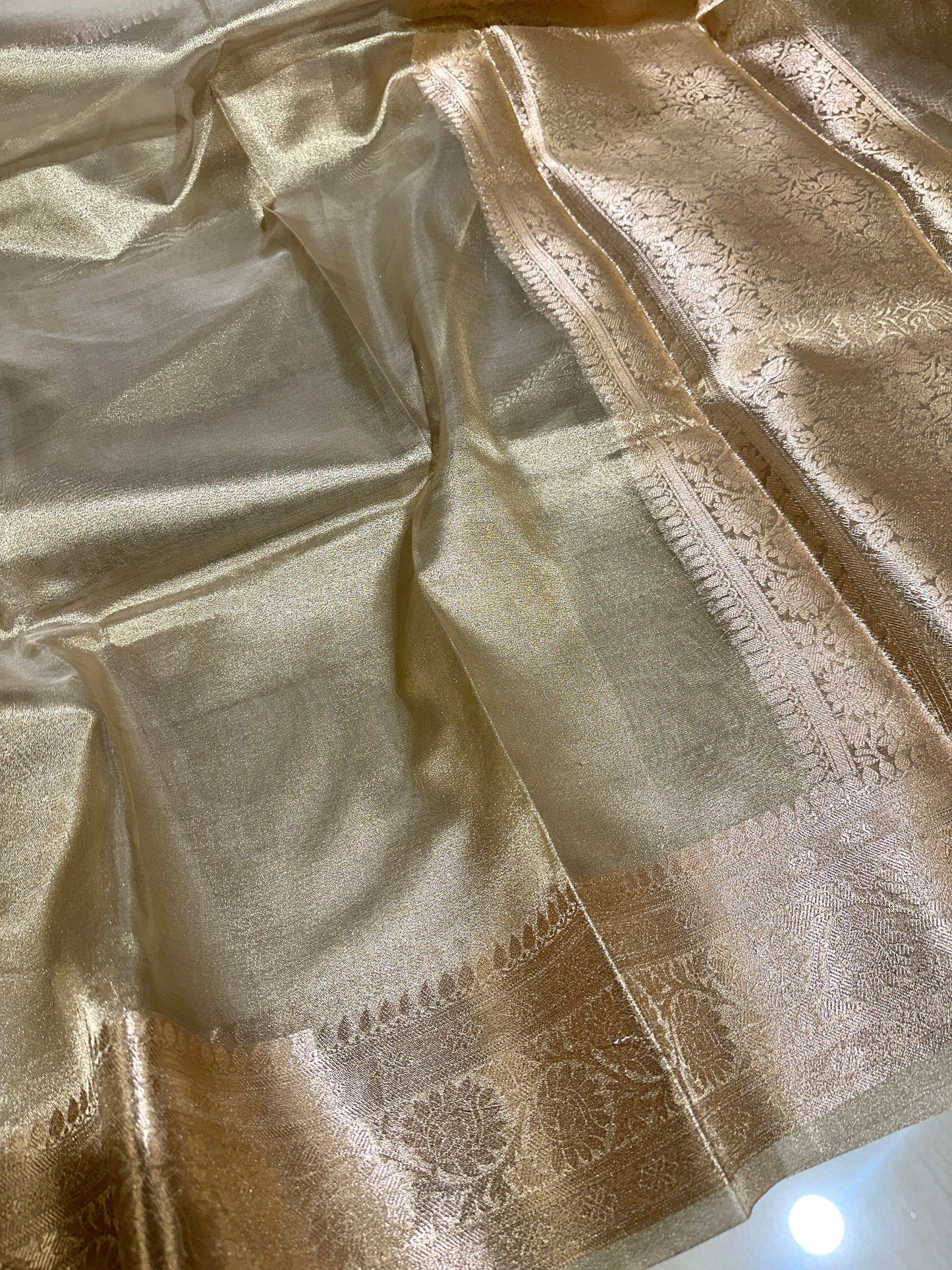 Exclusive Celebrity Inspired Bridal Tissue Banarasi Saree