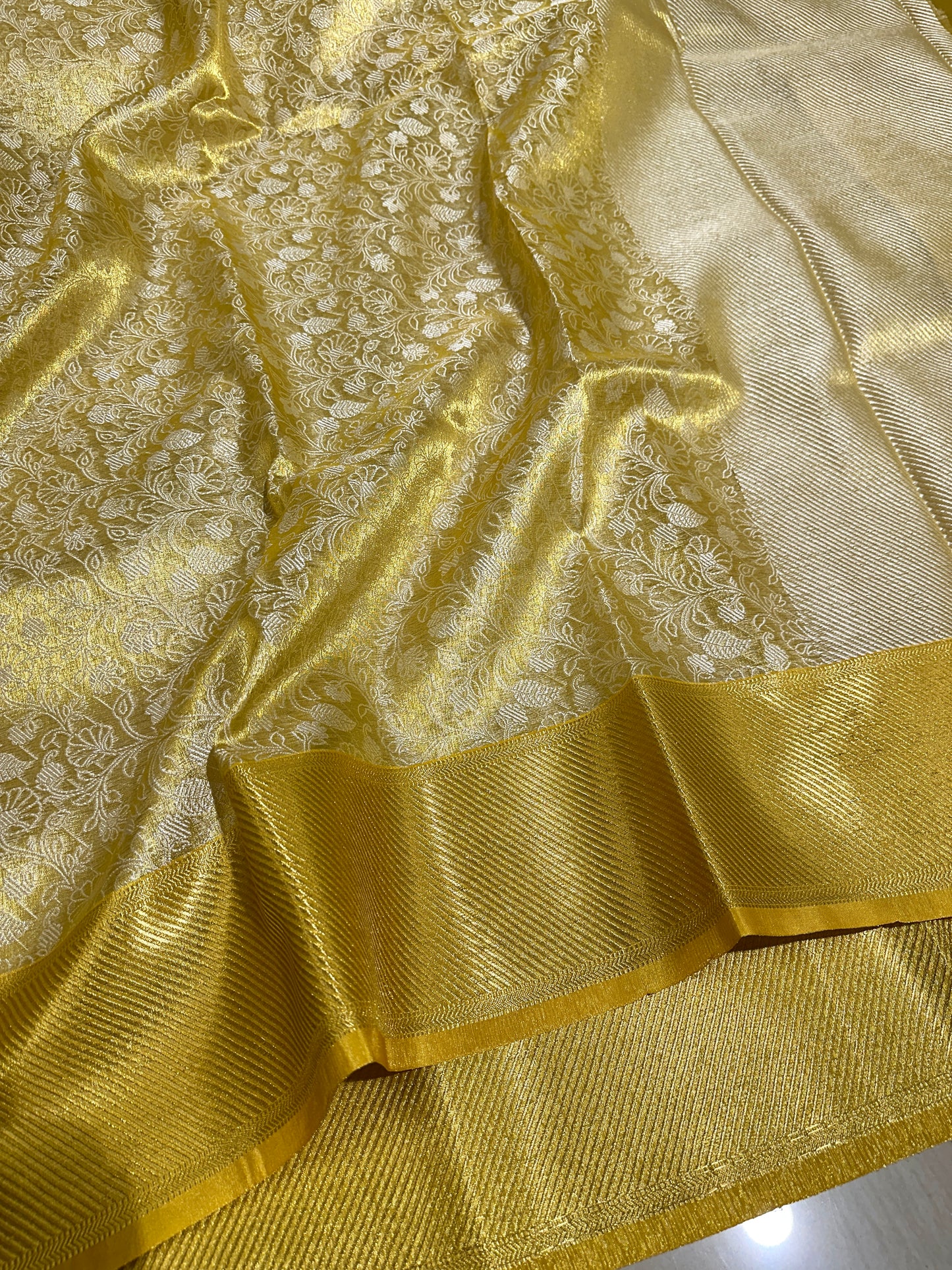 Beautiful Bridal Banarasi Tissue Silk Saree