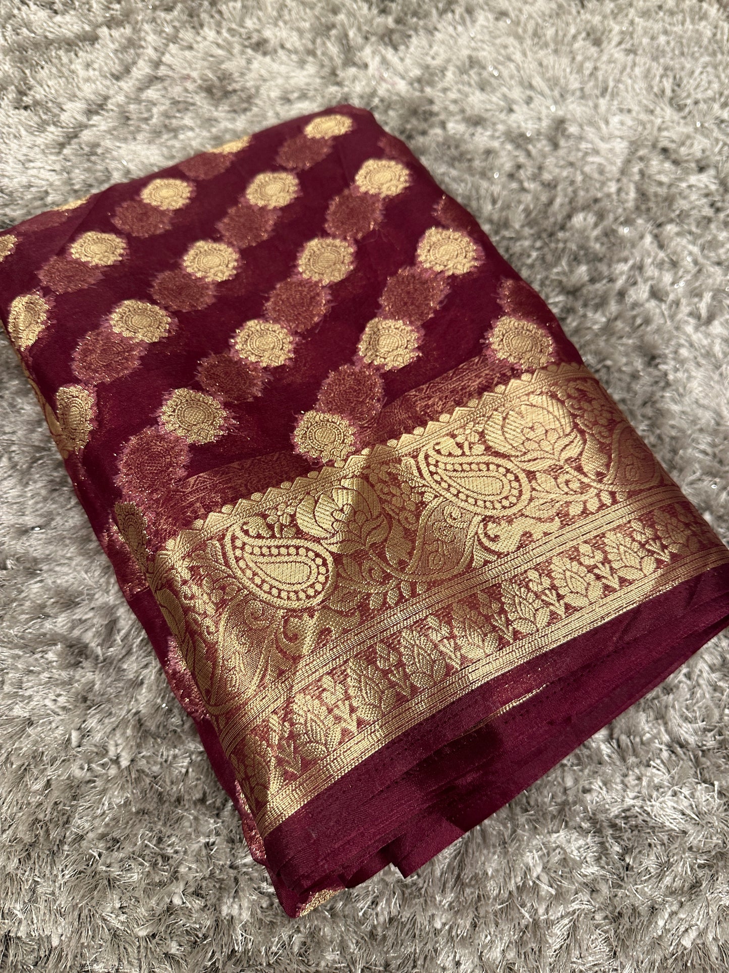 Handloom Inspired Traditional Organza Silk Banarasi Saree