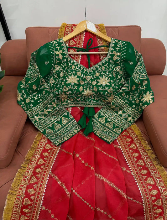 Jahnvi Kapoor Ma’am Inspired Sindoori Red Saree