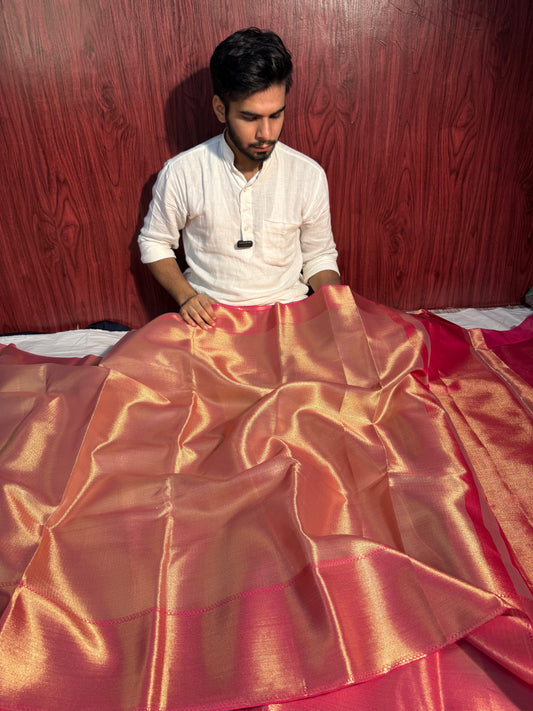 Jyothika Mam Inspired Kanjeevaram Tissue Saree