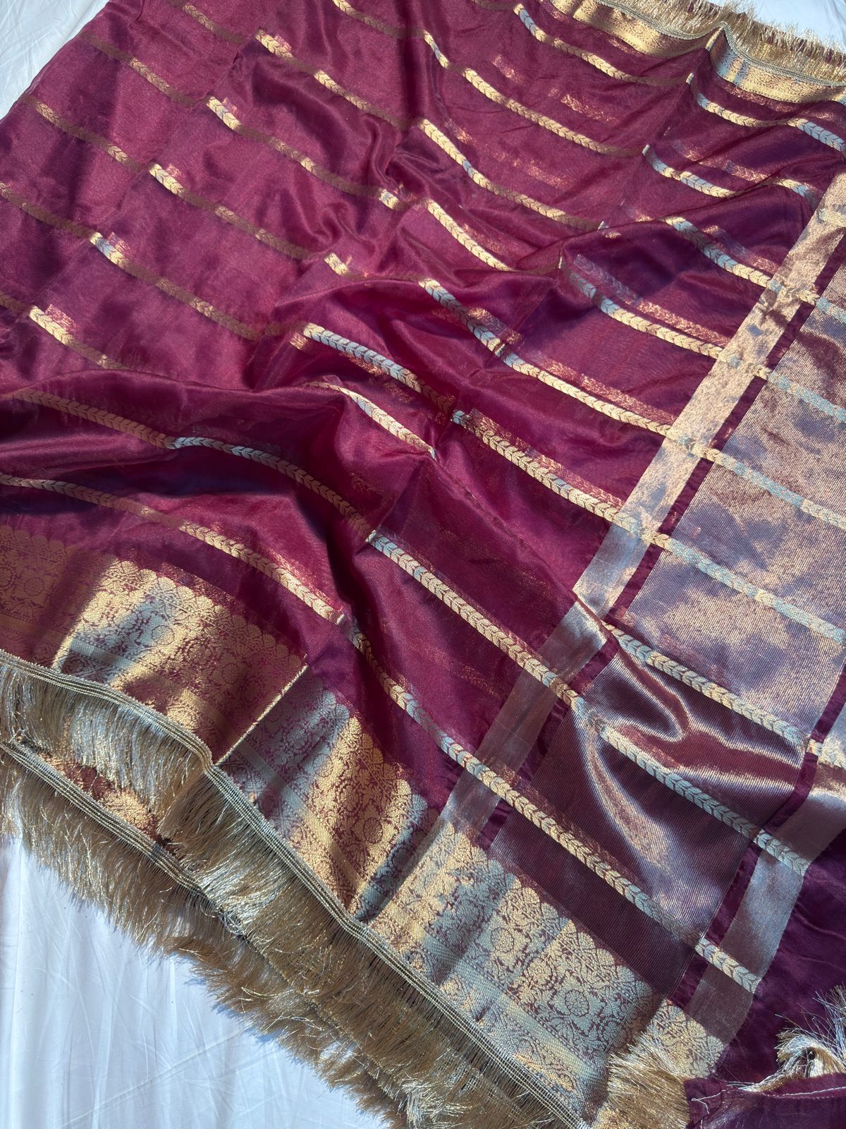 Handloom Inspired Traditional Organza Silk Banarasi Saree