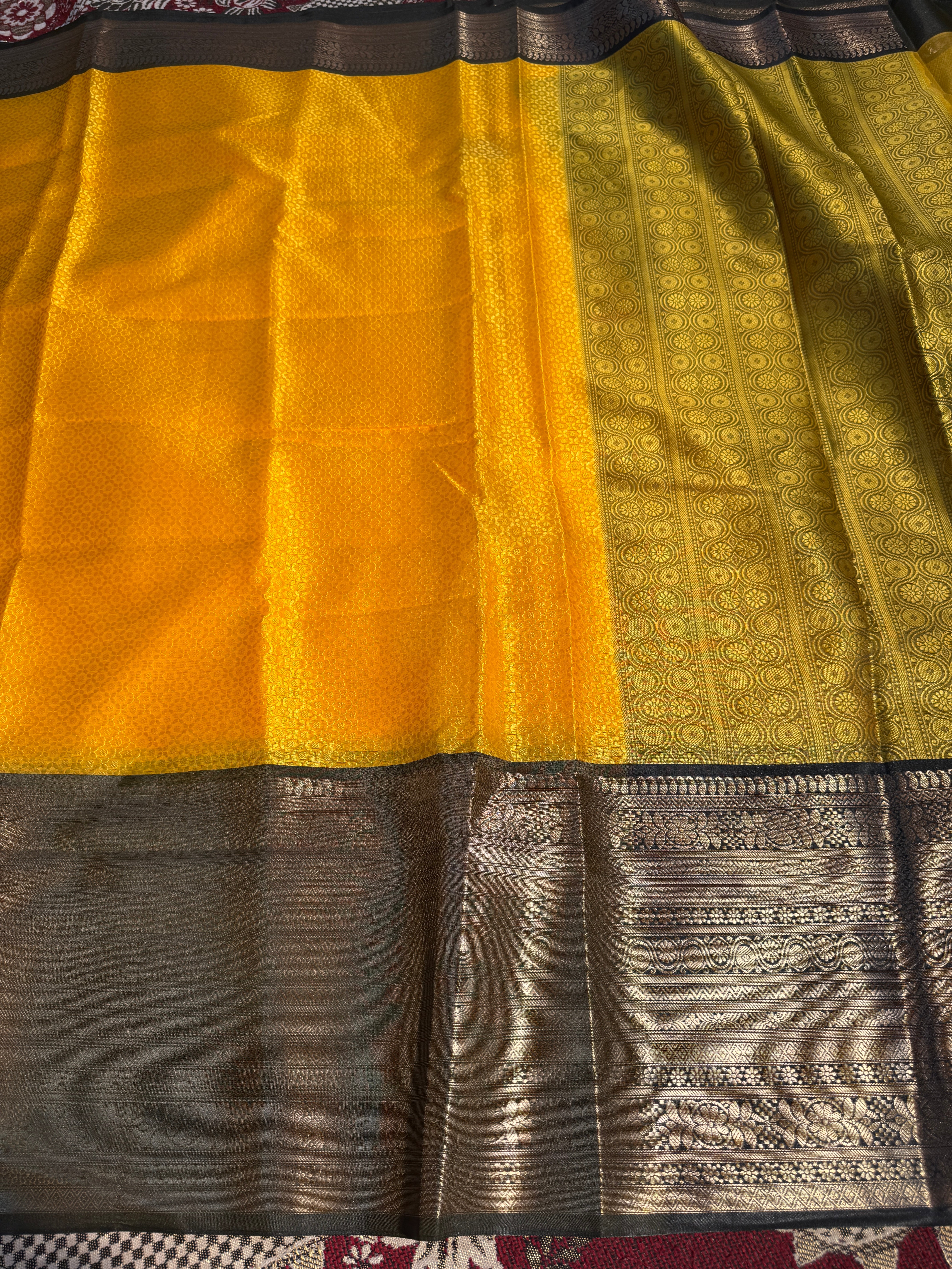 Premium Resham Embossed Kora Muslin Banarasi Saree