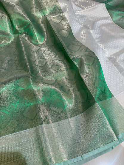Beautiful Celebrity Inspired Bridal Tissue Banarasi Saree