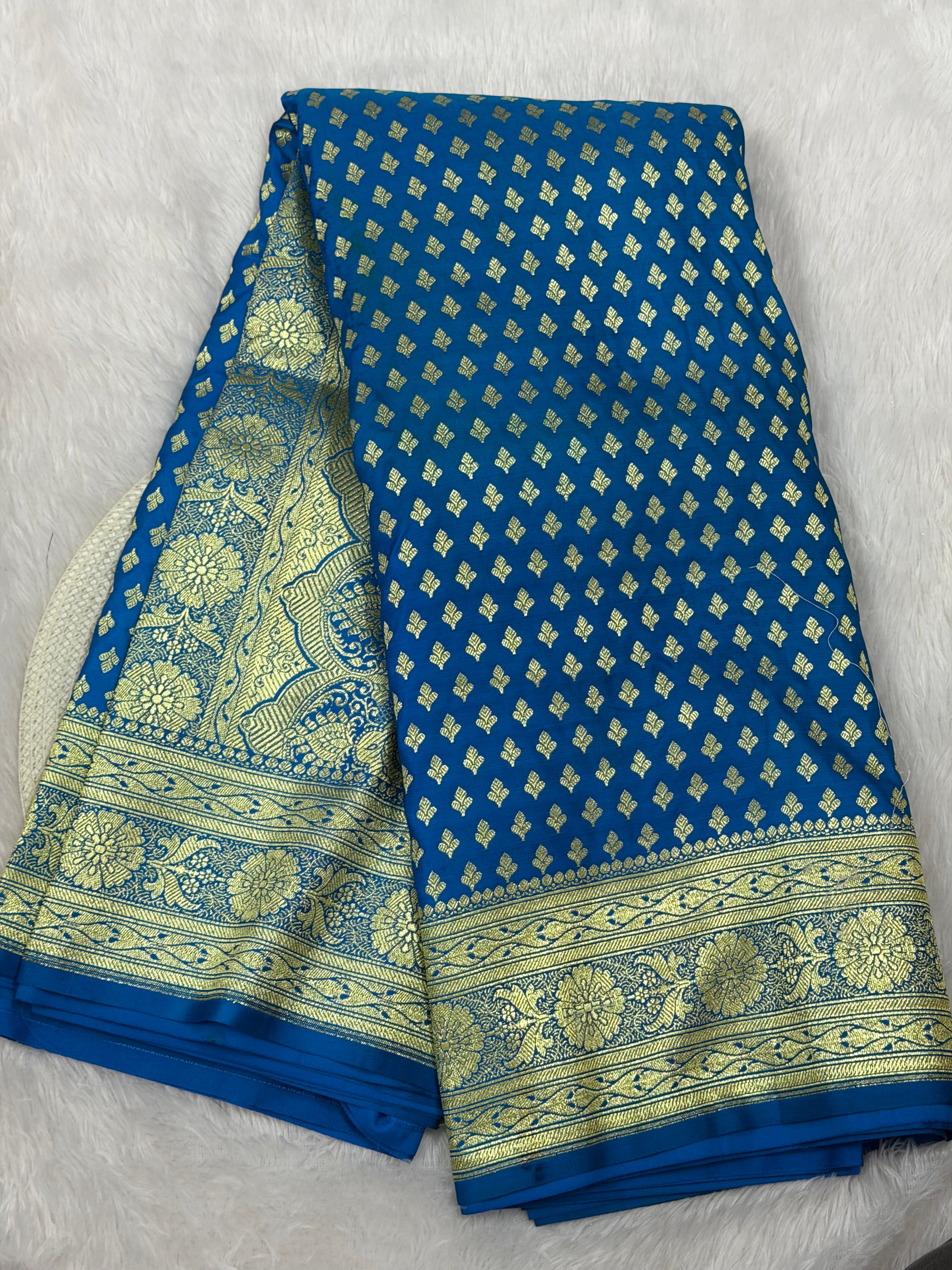 Premium Katan Silk Banarasi Saree with Heritage Weave Heavy Rich Pallu