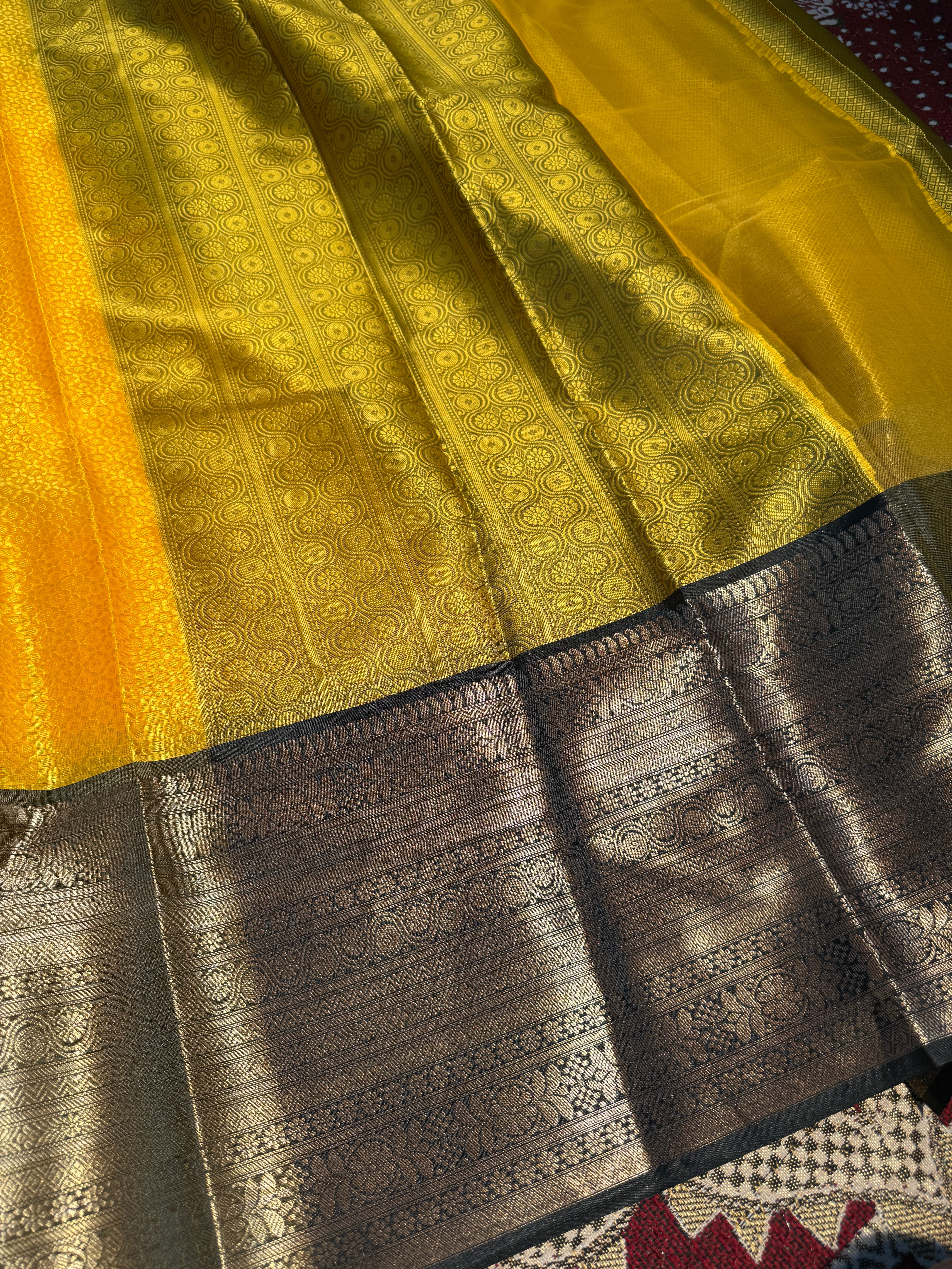 Premium Resham Embossed Kora Muslin Banarasi Saree