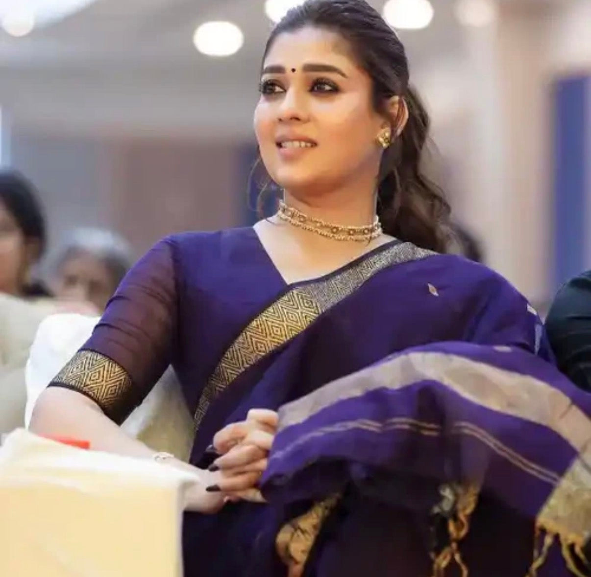 Nayanthara Mam Inspired Premium Katan Silk Banarasi Saree