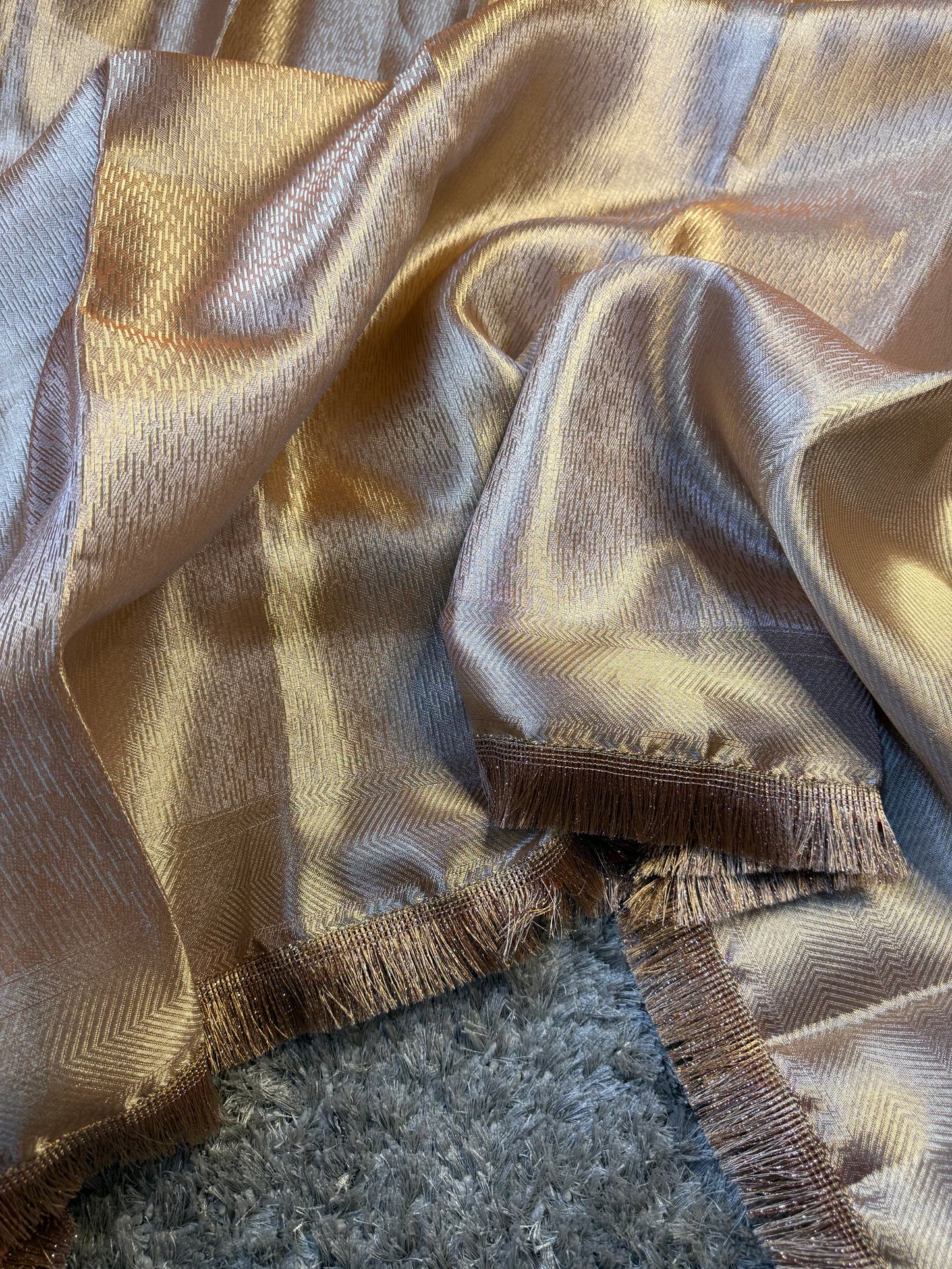 Stunning Bridal Banarasi Tissue Silk Saree with Premium Lace Work