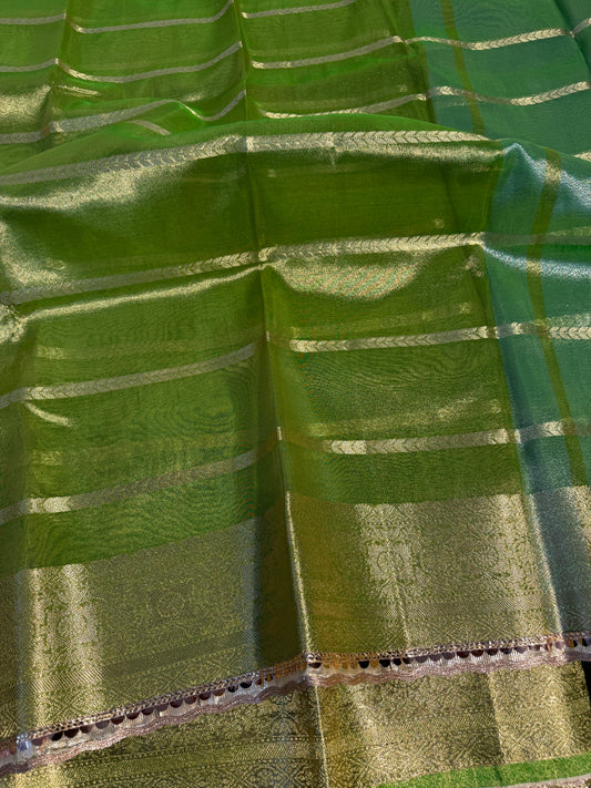 Premium Banarasi Soft Silk Saree with Lace Work