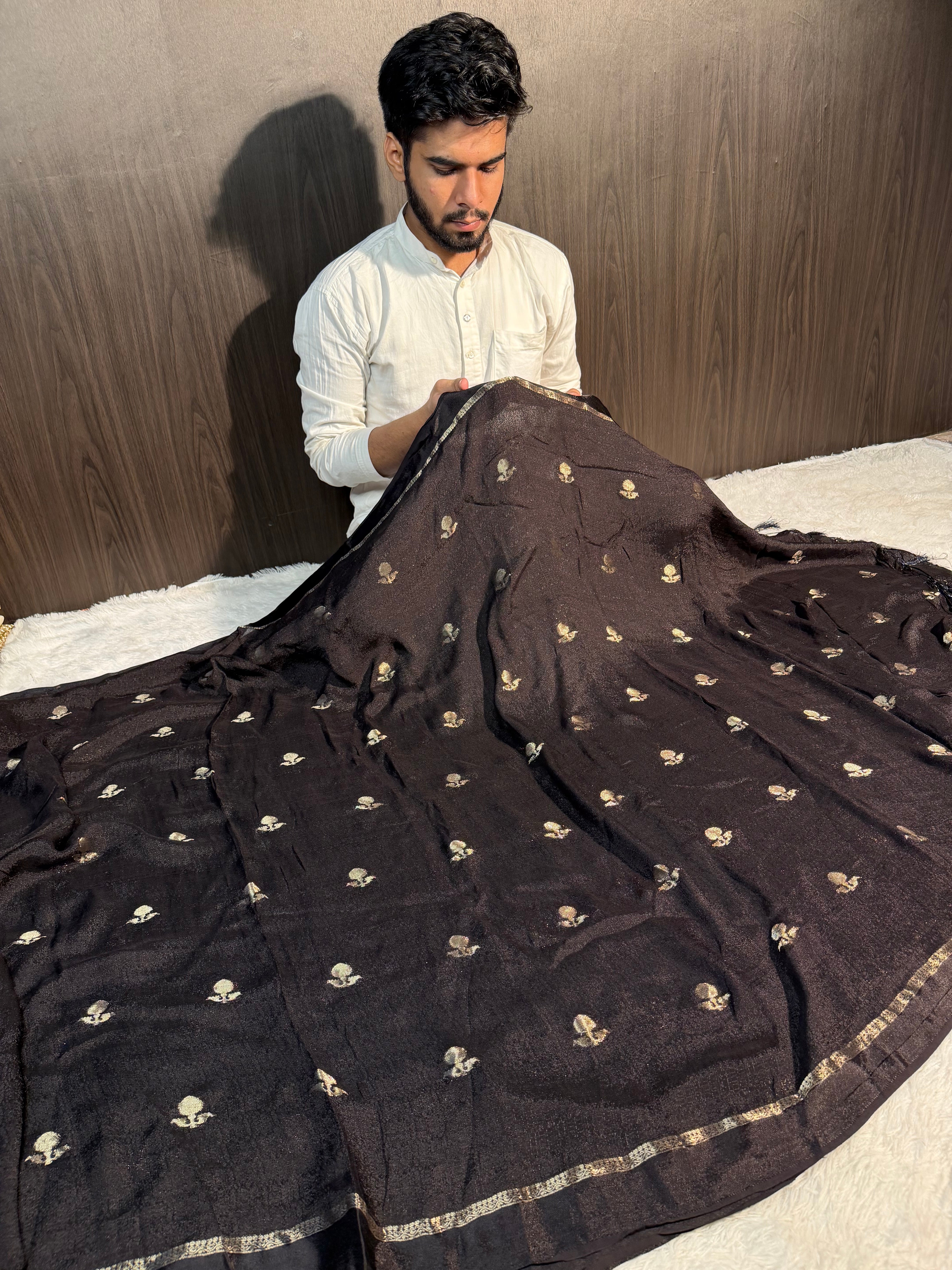 Premium Viscose Georgette Banarasi Saree
