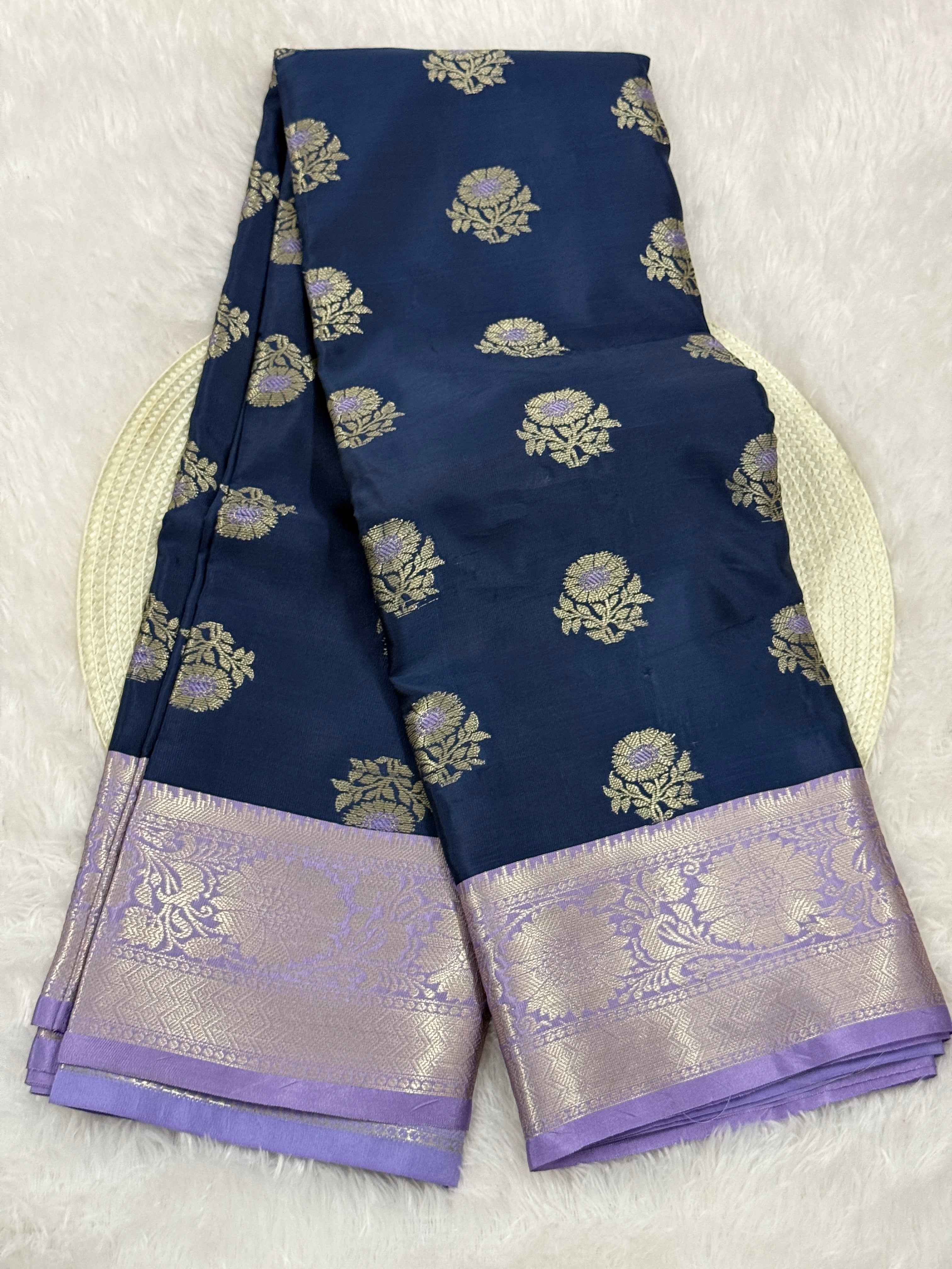 Premium Kanjeevaram Soft Tissue Silk Banarasi Saree with Rich Pallu