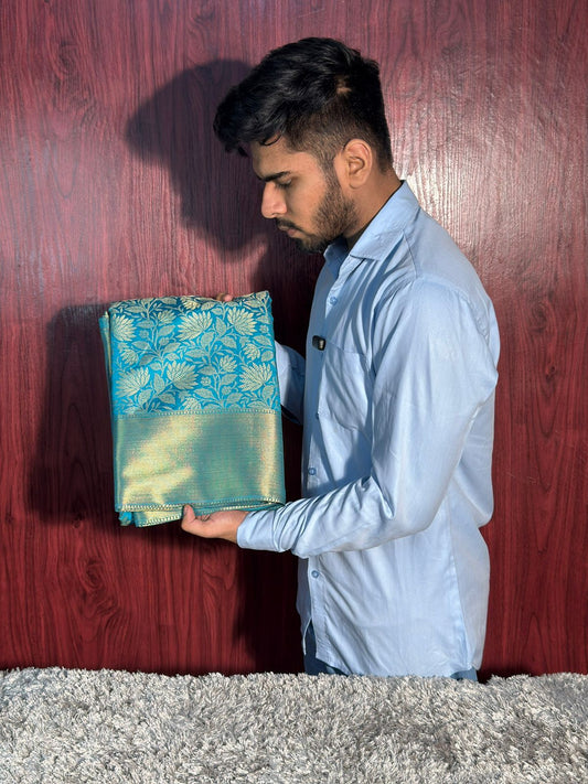 Nita Ambani Mam Inspired Premium Kanjivaram Tissue Silk Saree