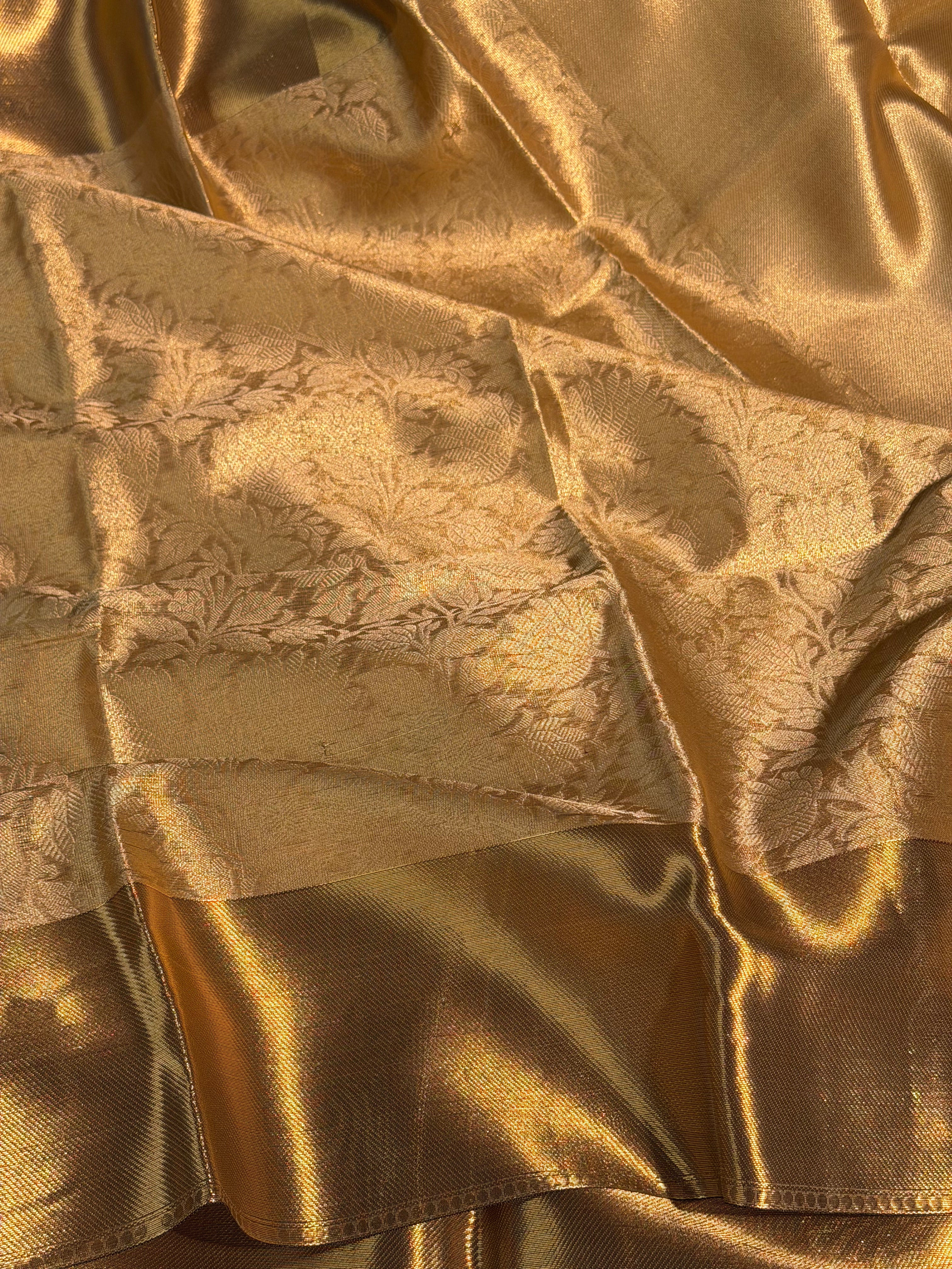 Nita Ambani Inspired Premium Kanjeevaram Brocade Tissue Silk Banarasi Saree