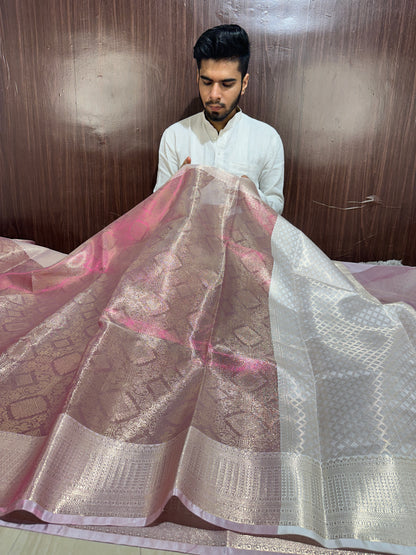 Beautiful Celebrity Inspired Bridal Tissue Banarasi Saree