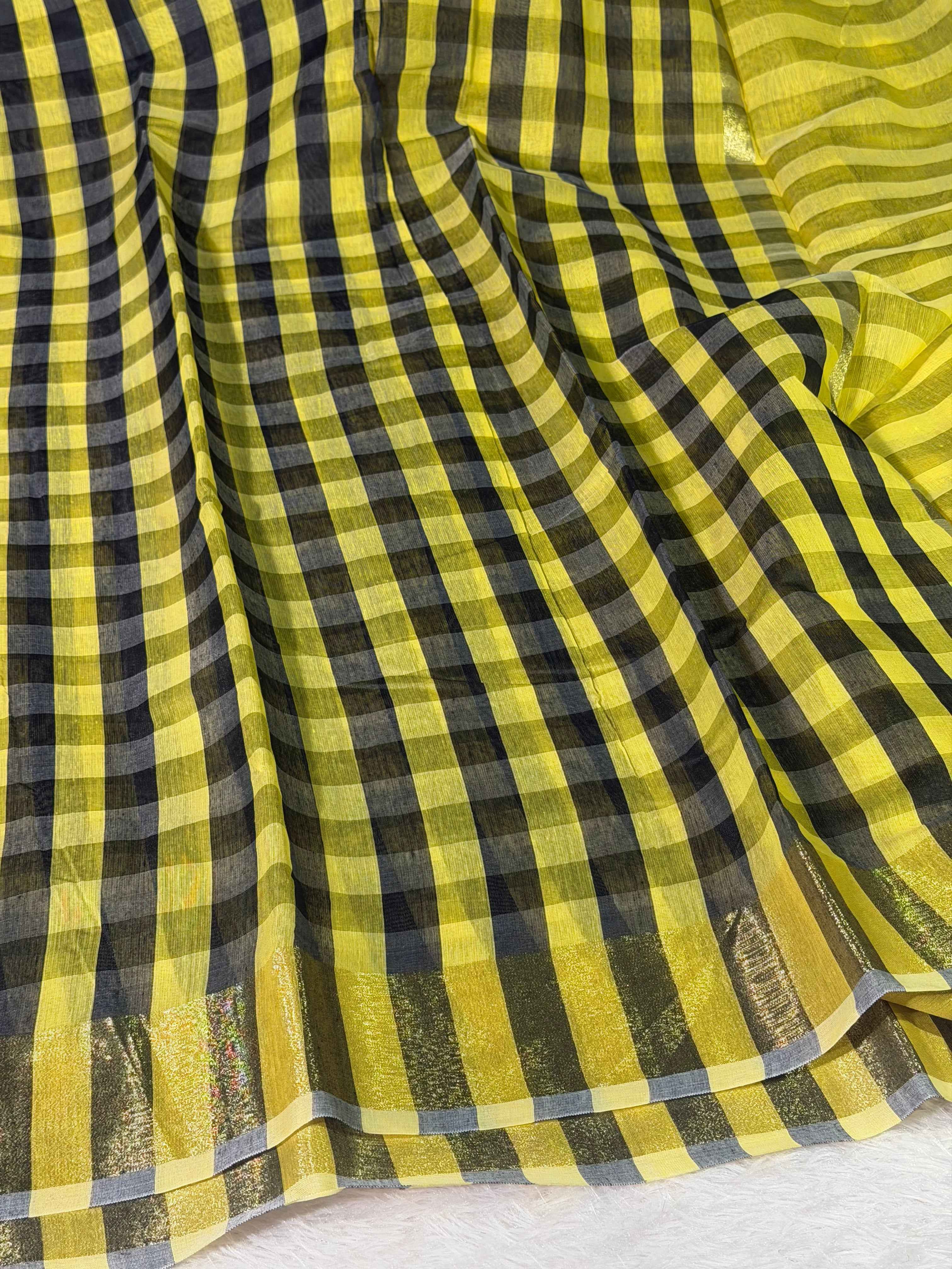 Celebrity Inspired Premium Soft Cotton Silk Banarasi Saree