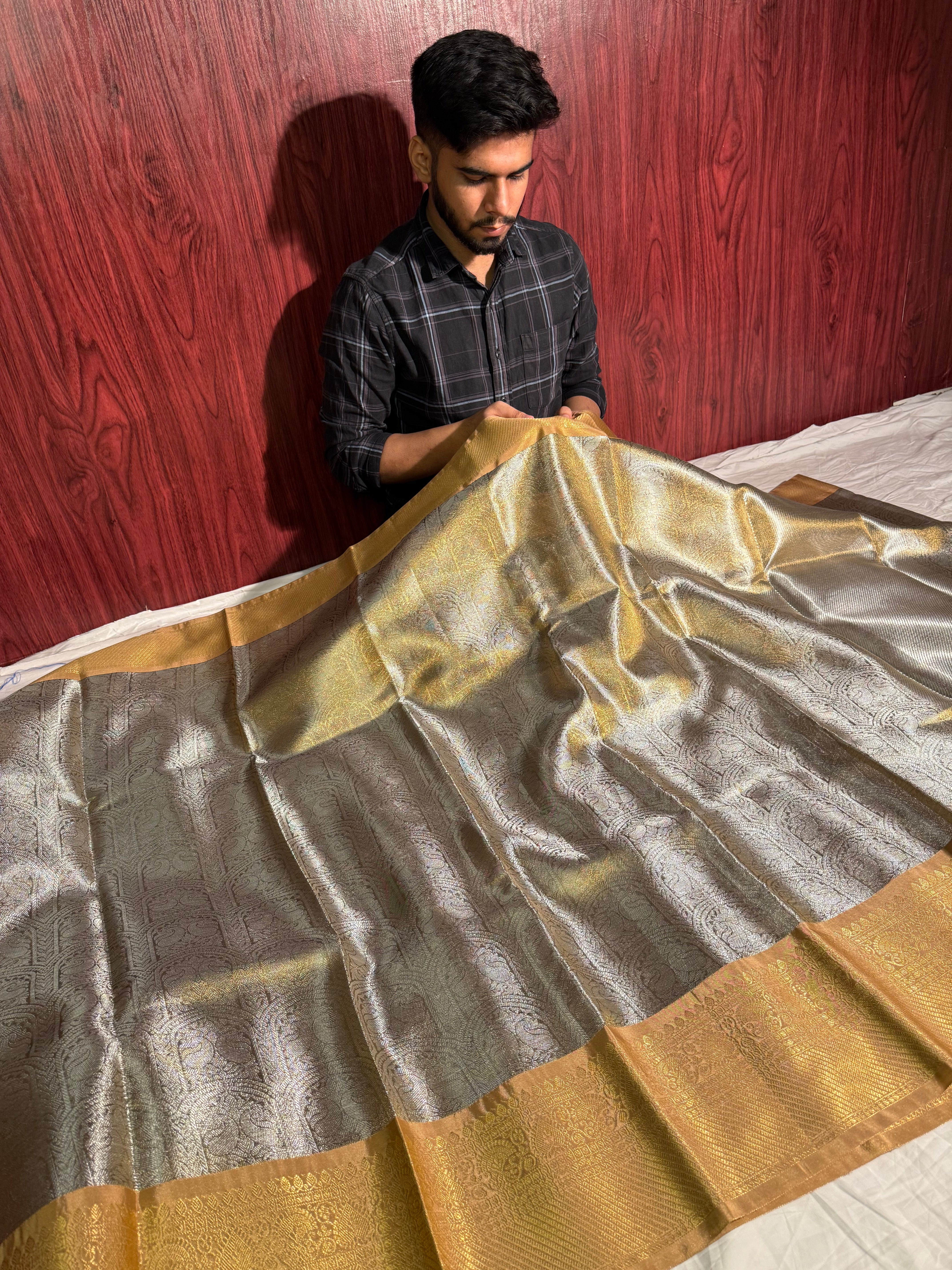 Premium banarasi tissue saree