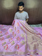 Exclusive Banarasi Georgette Silk Saree in Beautiful Pink Shade
