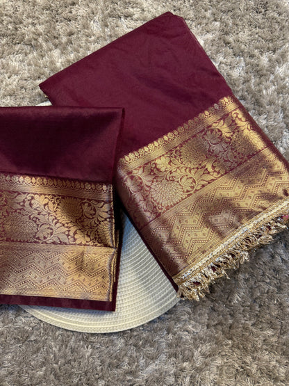 Gorgeous Bridal Banarasi Tissue Silk Saree with Premium Lace Work