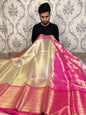 Beautiful Celebrity Inspired Bridal Tissue Banarasi Saree