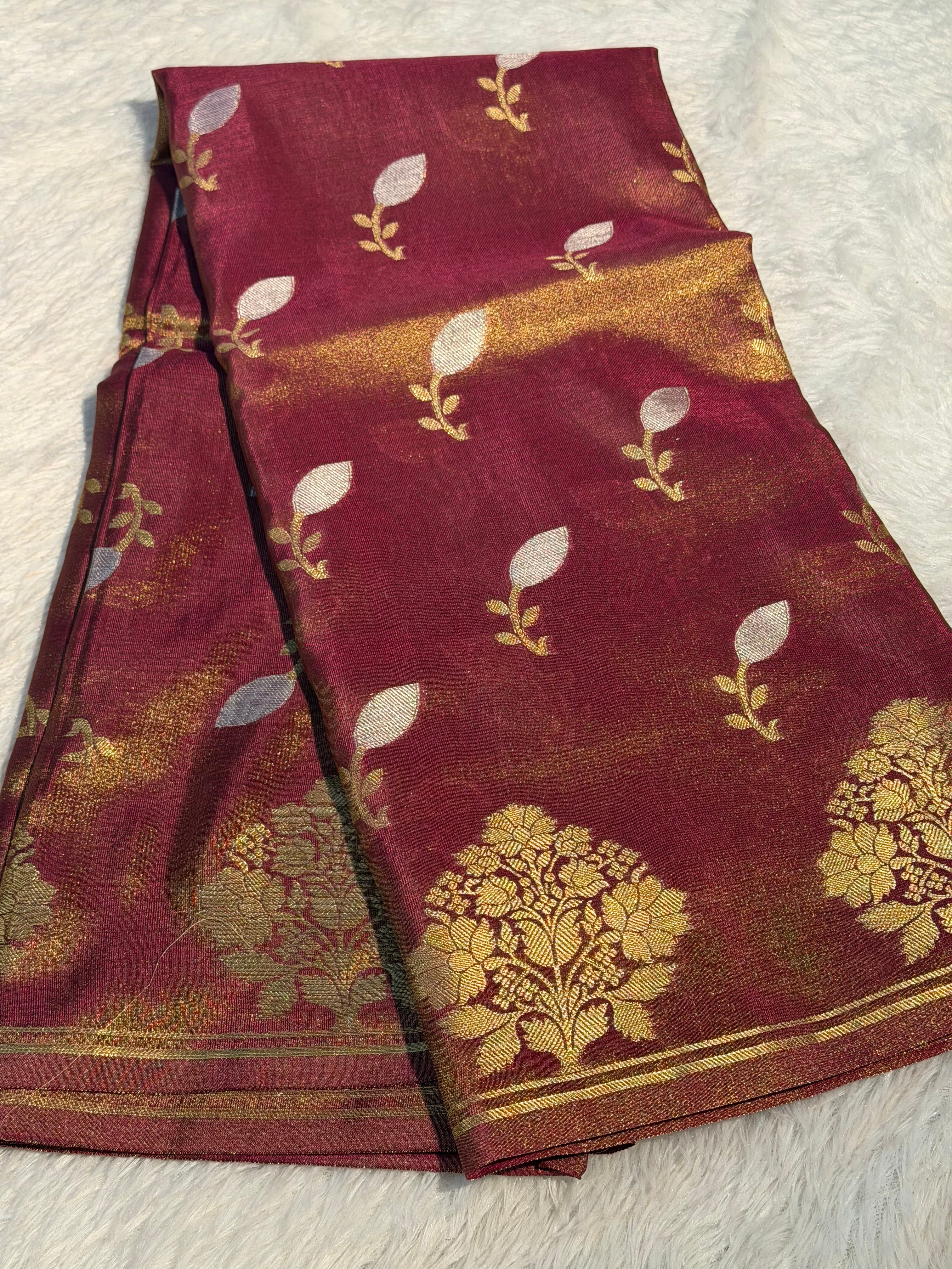 Premium Breathable Tissue Silk Banarasi Saree