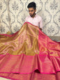 Beautiful Celebrity Inspired Bridal Tissue Banarasi Saree