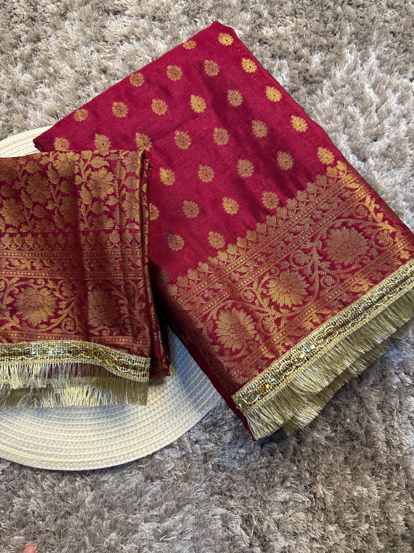 Exclusive Banarasi Khaddi Buti Weave Georgette Silk Saree