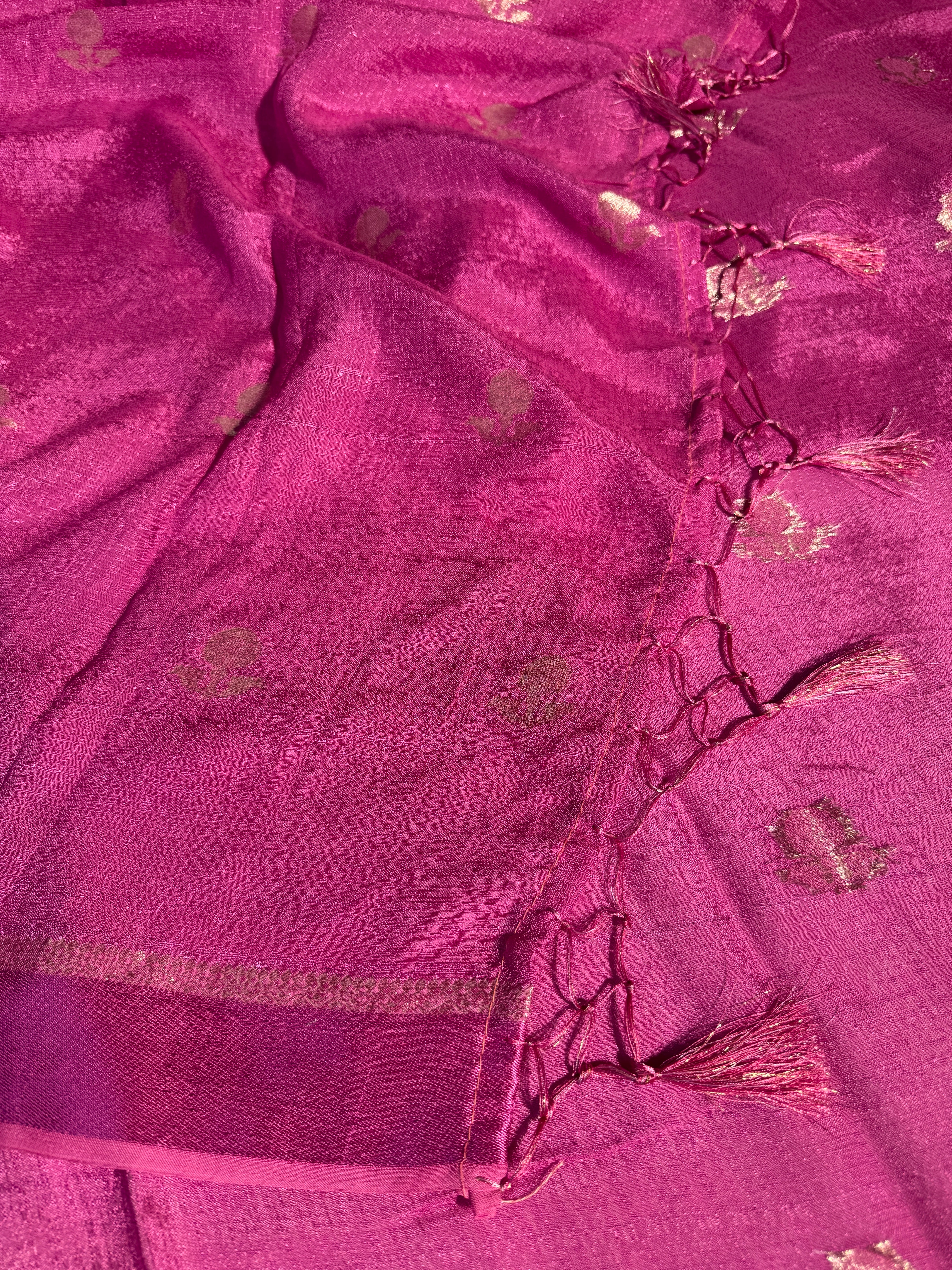 Lavendar Premium Viscose Georgette Banarasi Saree