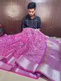 Beautiful Designer Chikankari Organza Banarasi Saree