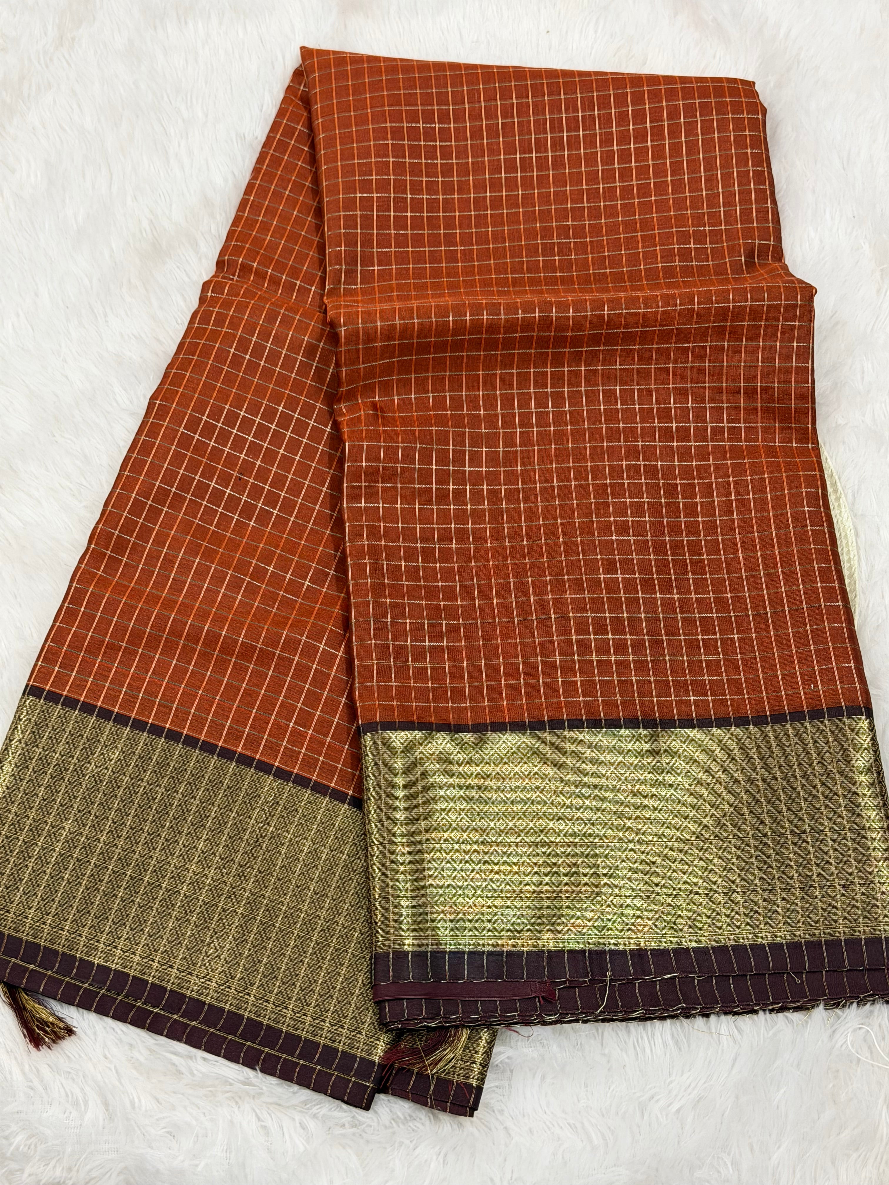 Premium Soft Kanjeevaram Tissue Silk Banarasi Saree with Rich Pallu