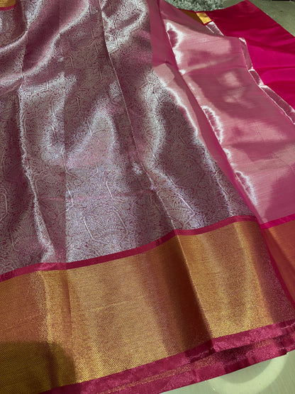 Beautiful Celebrity Inspired Bridal Tissue Banarasi Saree