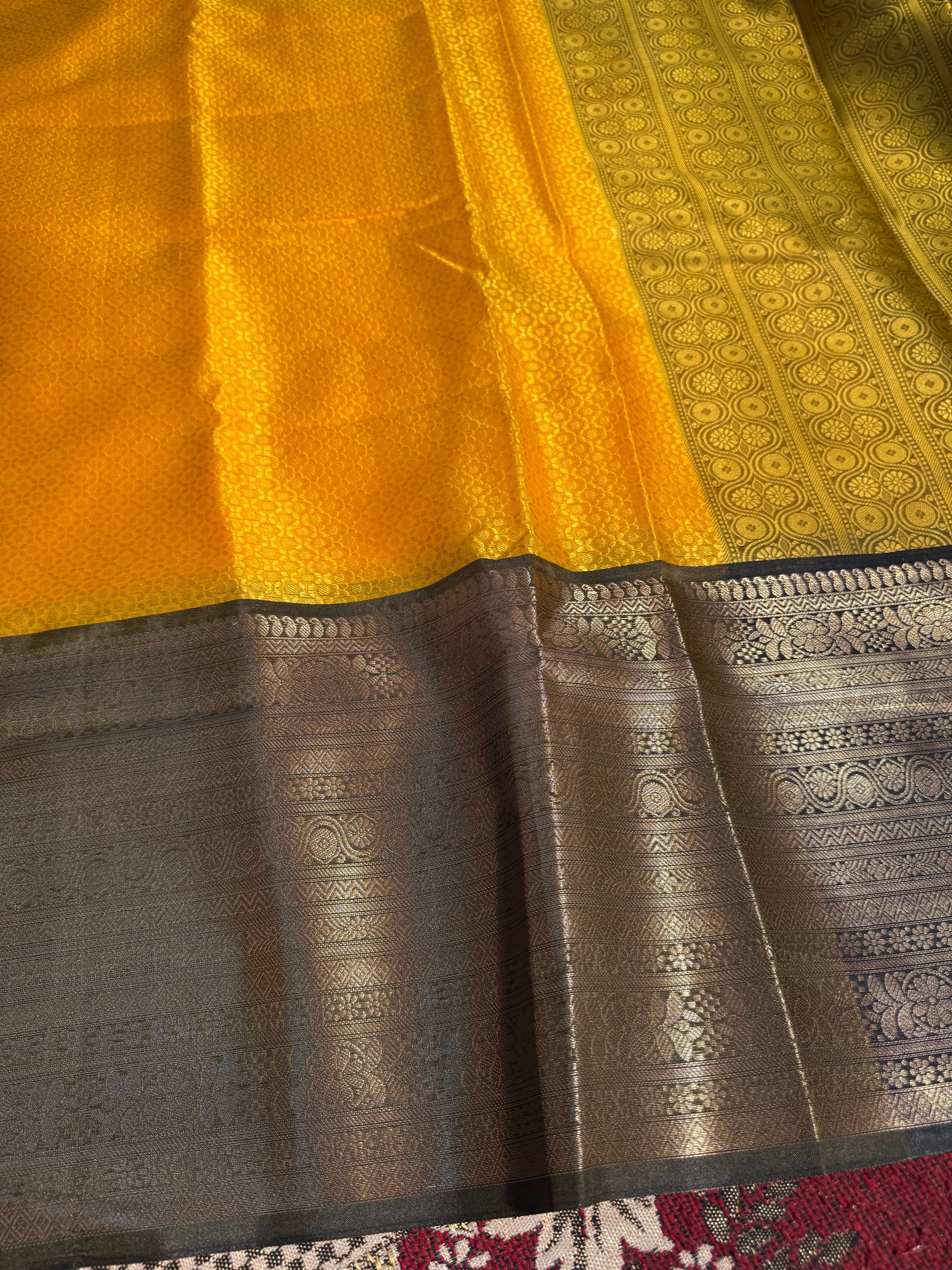 Premium Resham Embossed Kora Muslin Banarasi Saree