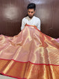 Exclusive Celebrity Inspired Kanjeevaram Bridal Tissue Banarasi Saree
