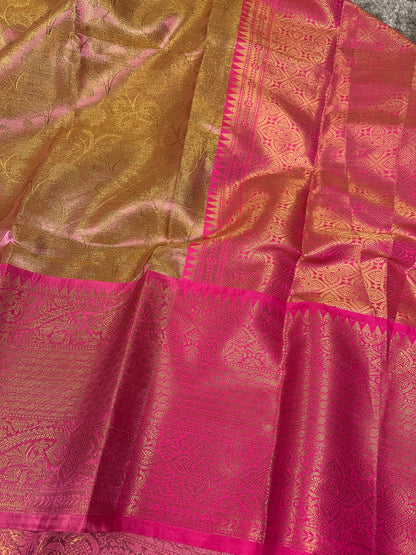 Beautiful Celebrity Inspired Bridal Tissue Banarasi Saree