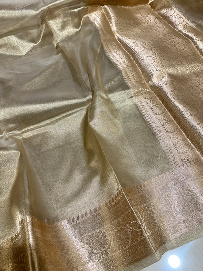 Exclusive Celebrity Inspired Bridal Tissue Banarasi Saree