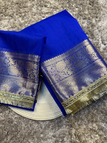 Gorgeous Bridal Banarasi Tissue Silk Saree with Premium Lace Work