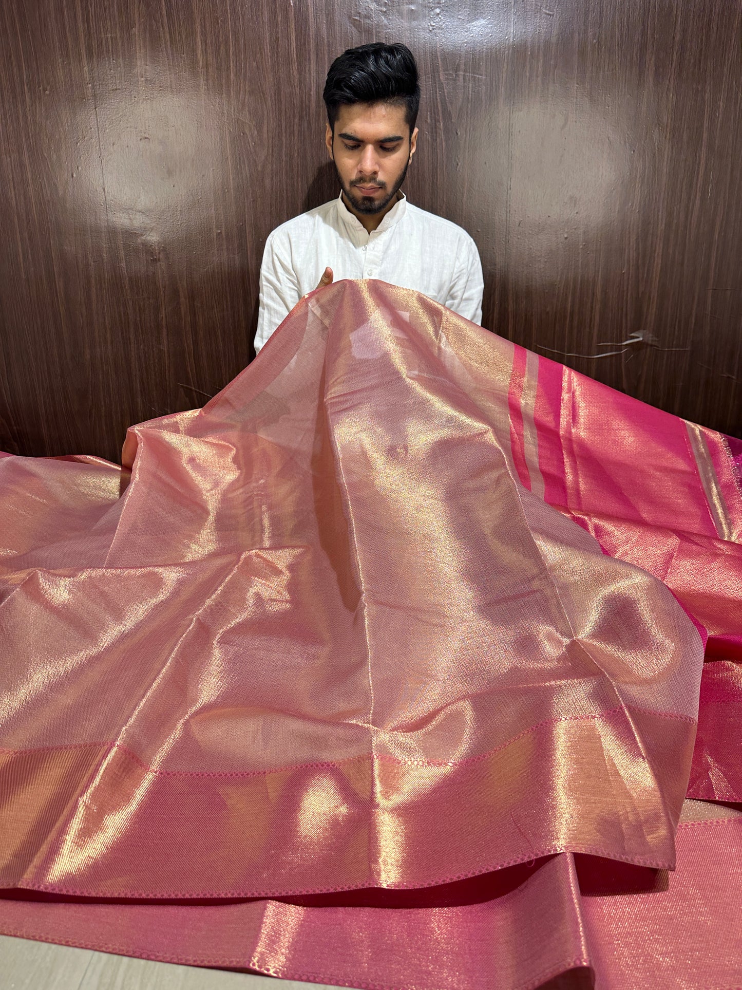 Beautiful Celebrity Inspired Bridal Tissue Banarasi Saree