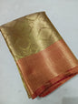 Gold with Red Banarasi Bridal Tissue Silk Saree